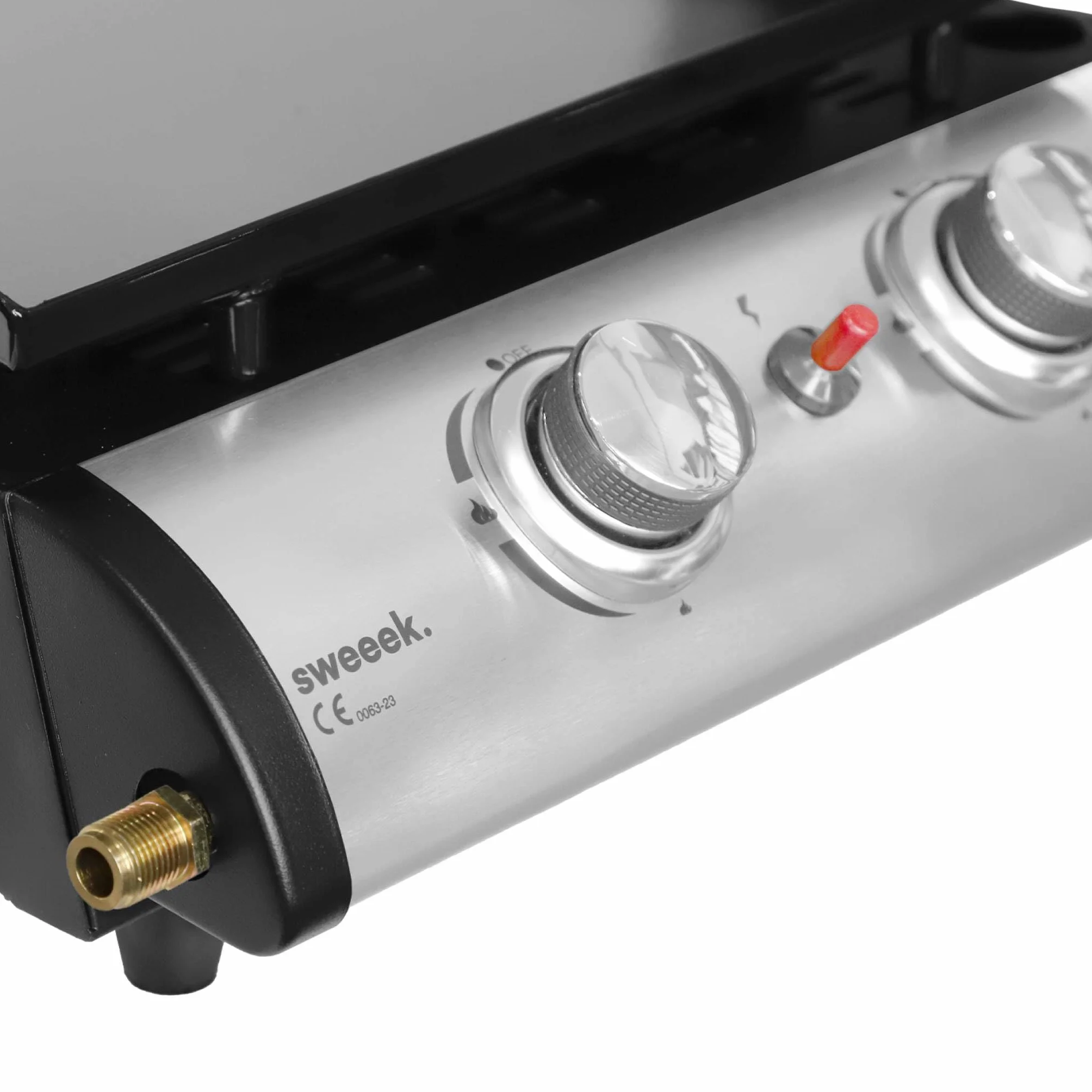 Alice's Garden Plancha au gaz 2 brûleurs Porthos 5 KW INOX Barbecue