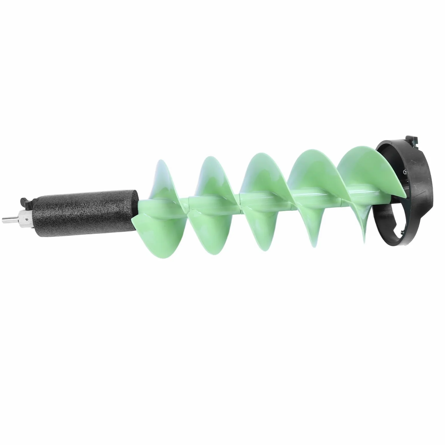 Foret à tarière pour pêche sur glace, 8 po x 28 po, nylon flottant | Tête de coupe en carbure avec adaptateur de foret pour la pêche sur glace épaisse et en eau profonde
