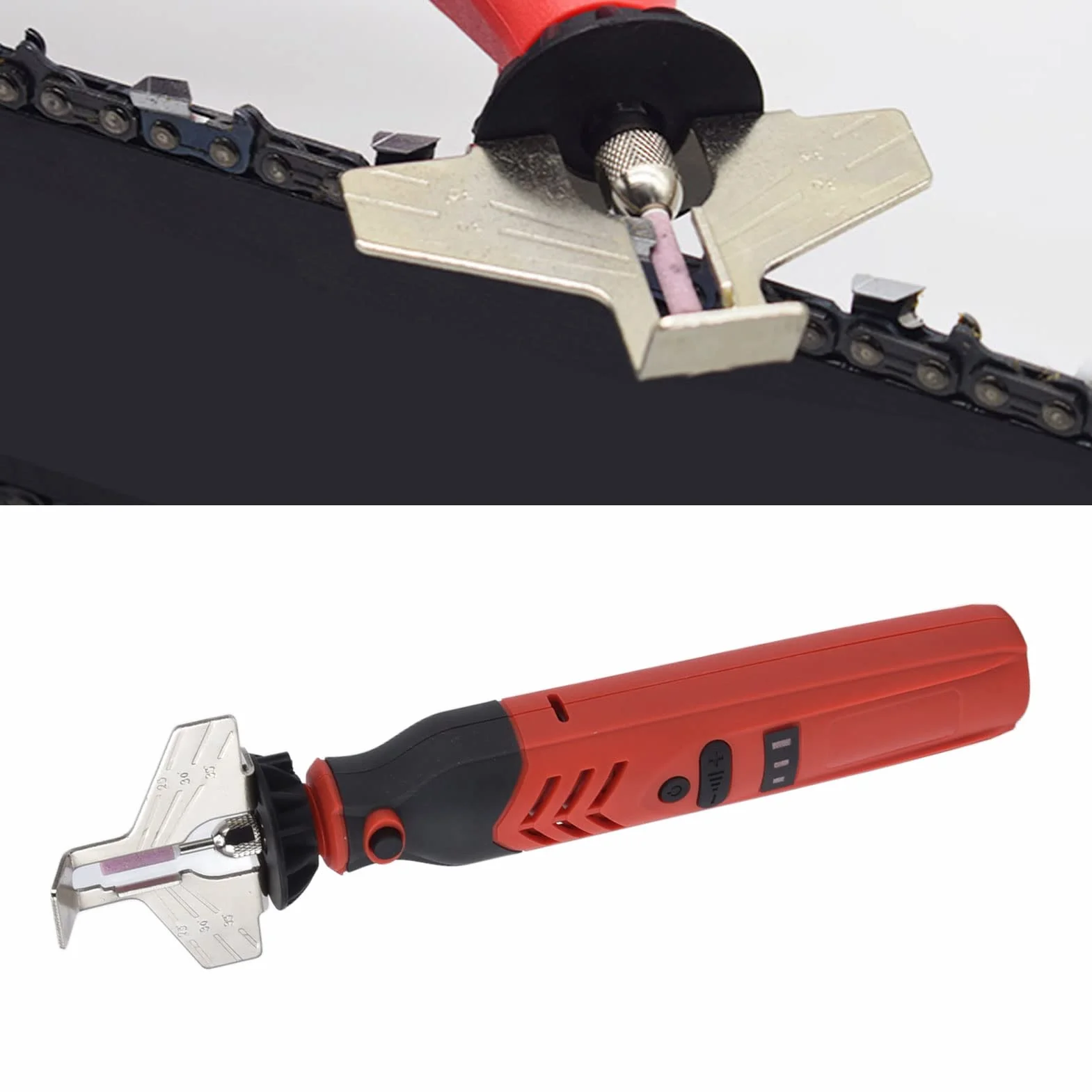 Fdit Kit D'affûtage de Tronçonneuse électrique sans Fil DC3.6V