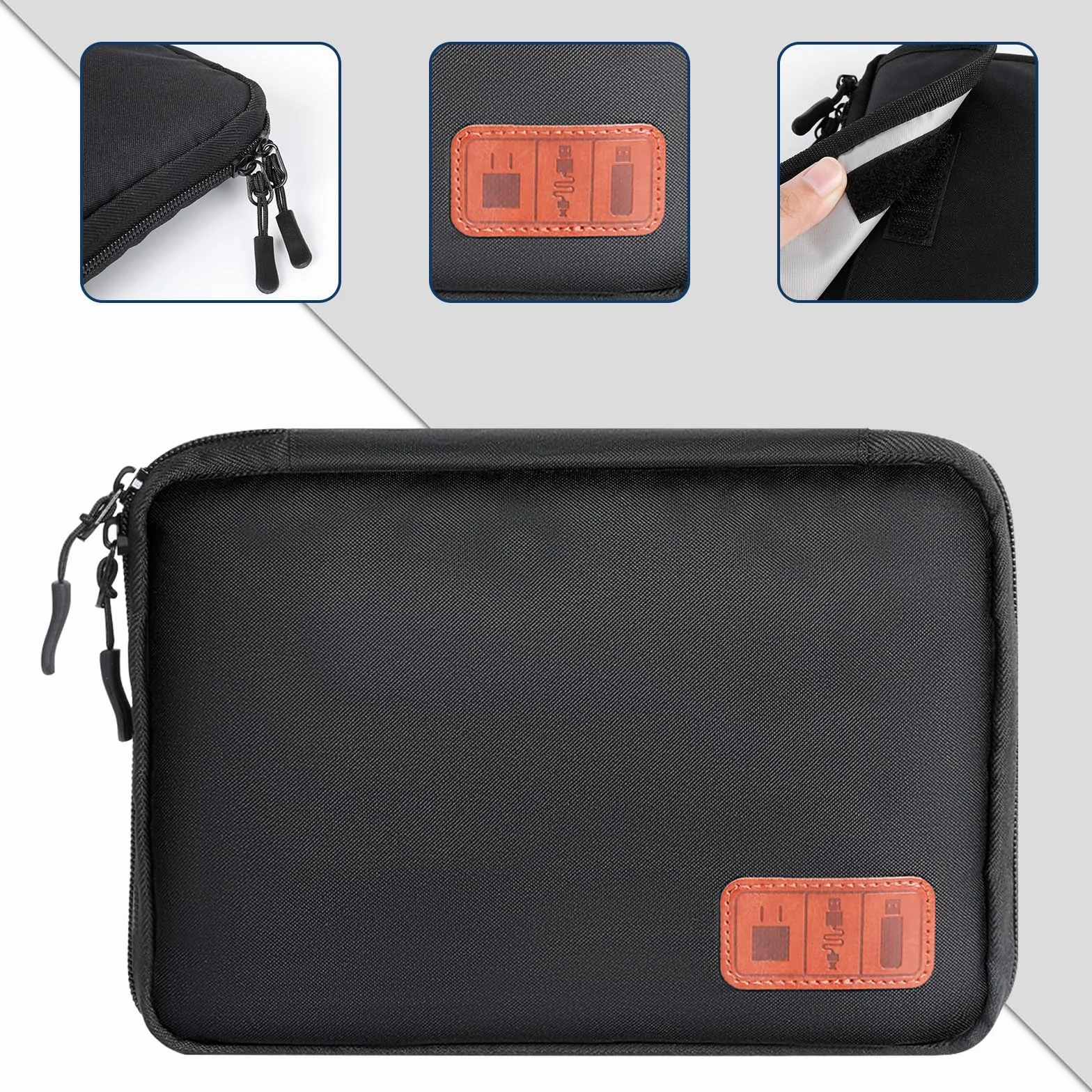 Cozary Sac de Rangement de Câbles, Organisateur d'Accessoires Électroniques pour Voyage