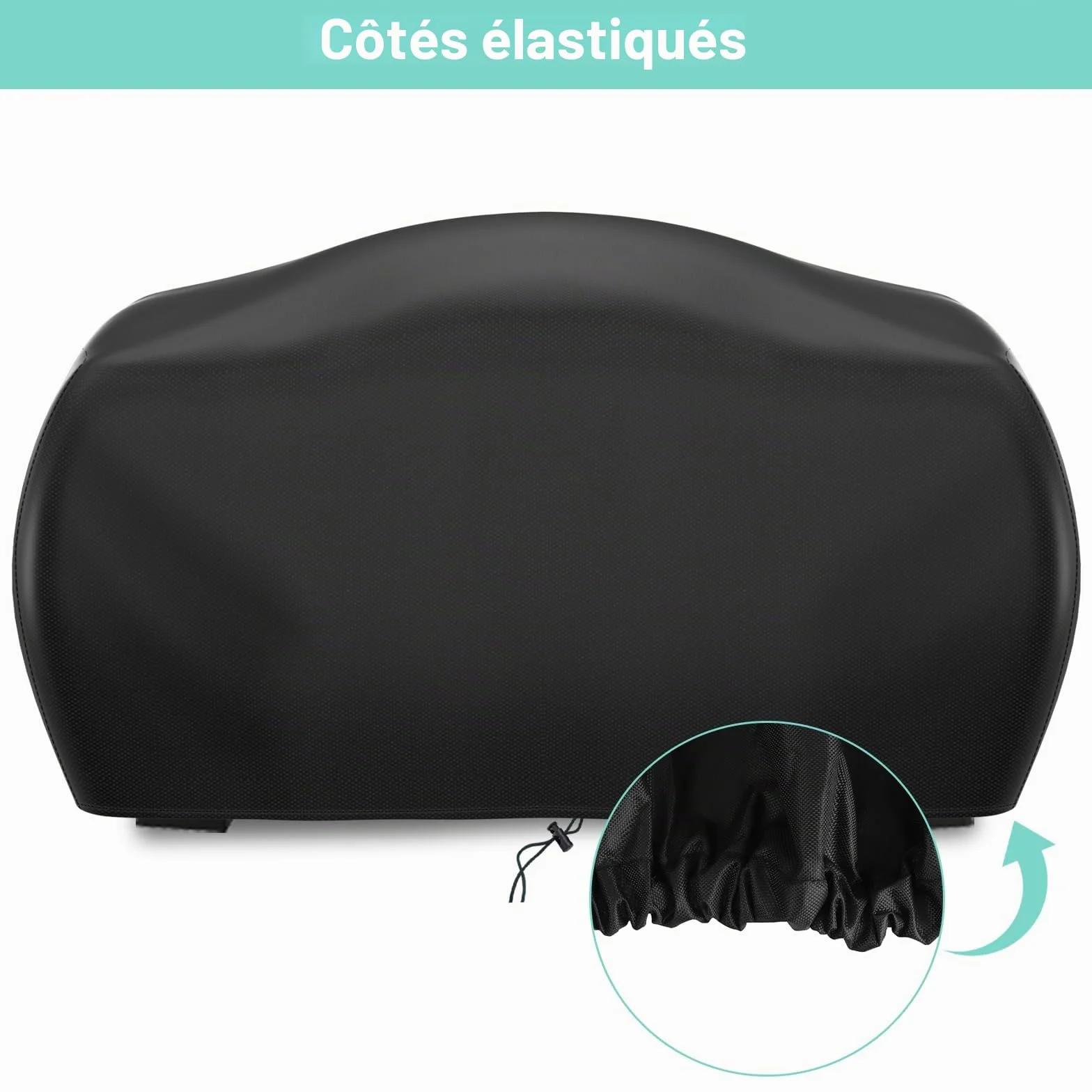 Housse de Gril Ninja Woodfire OG701EU Oxford étanche à la poussière 24"×19"×13" avec Bande élastique