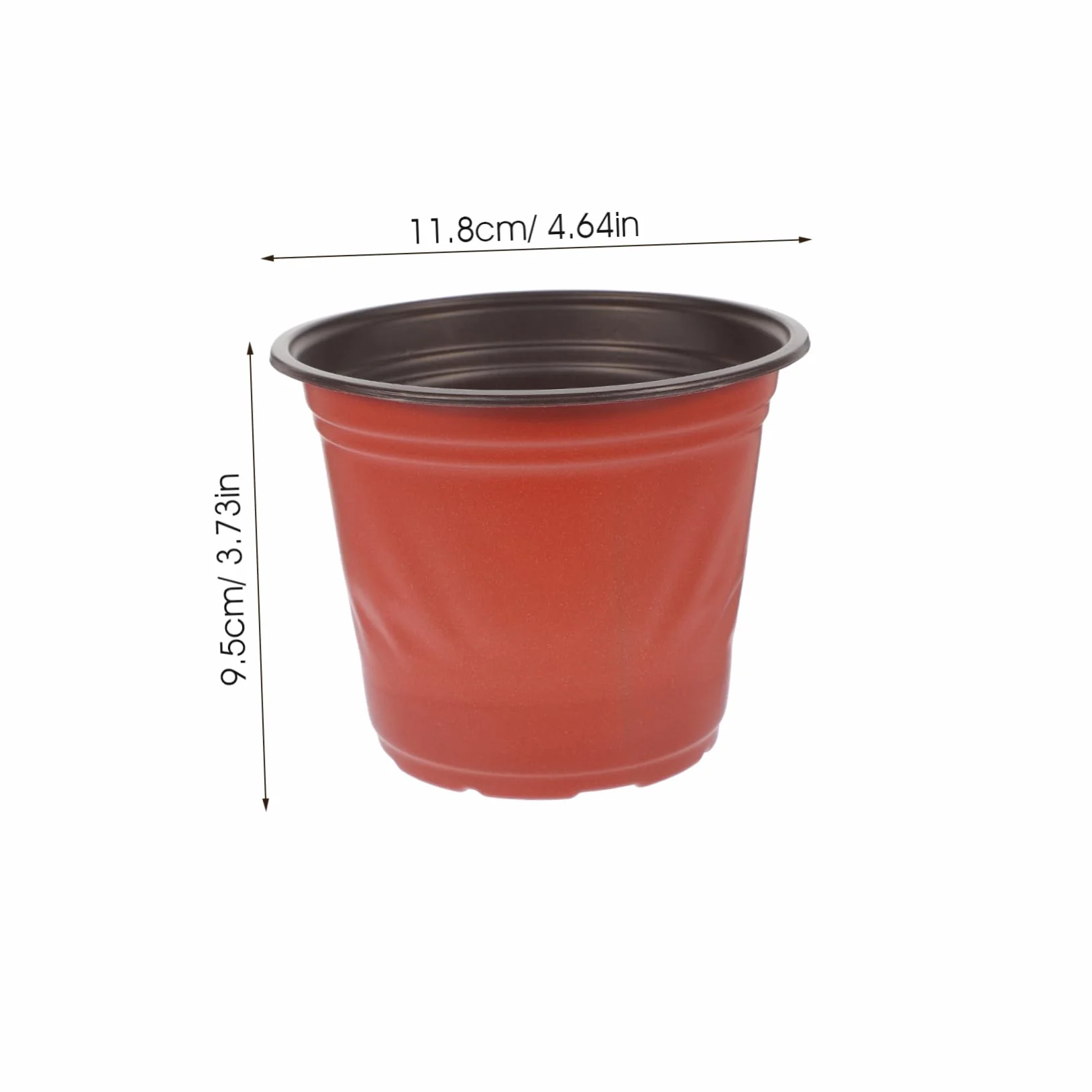 Pots de Fleurs en PP Bicolore 4.65 Pouces Lot de 50 pour Jardinage et Plantes Succulentes Réutilisables
