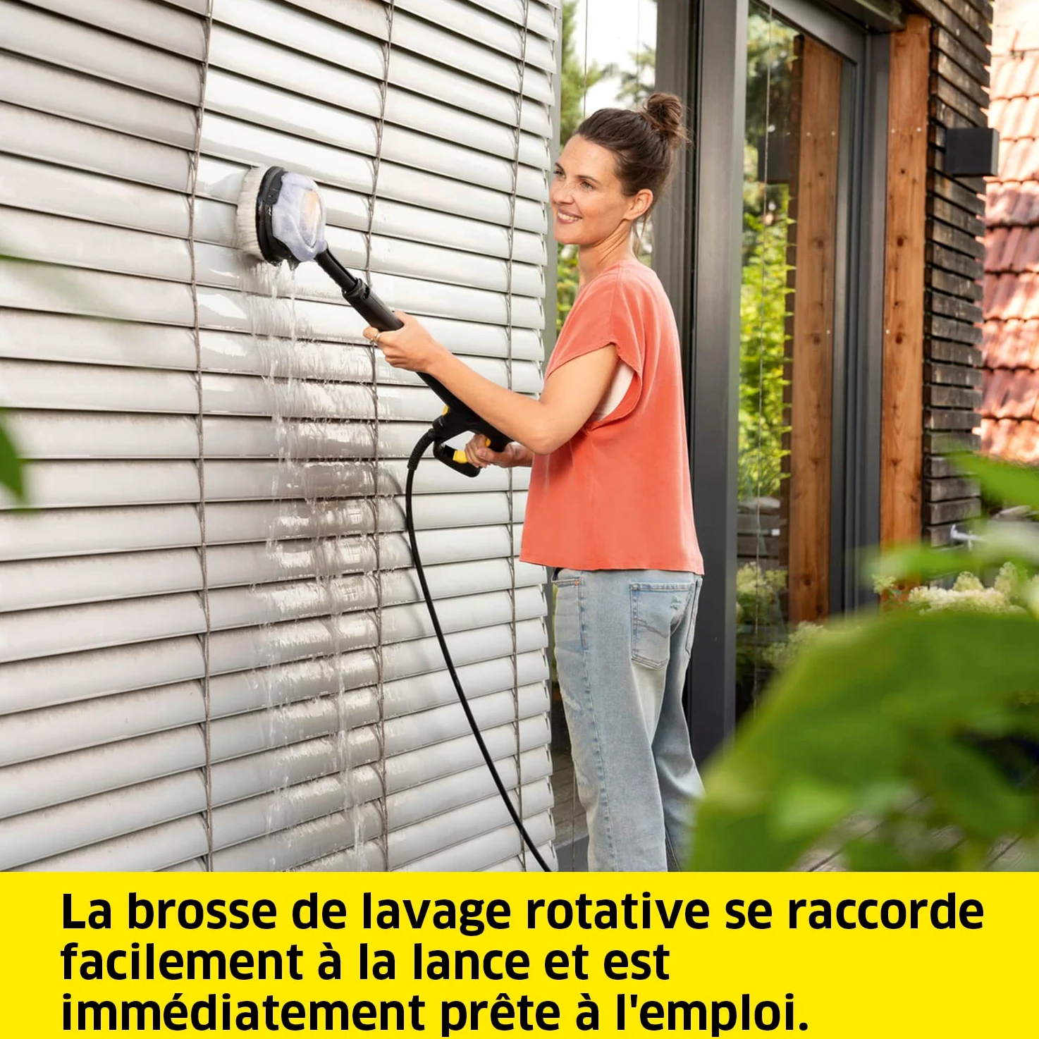 Kärcher Lance de Nettoyage Haute Pression eco!Booster 145, 50% Plus Efficace Que Le Jet Plat & Brosse de Lavage Rotative WB 130, avec Embout Universel, Interchangeable