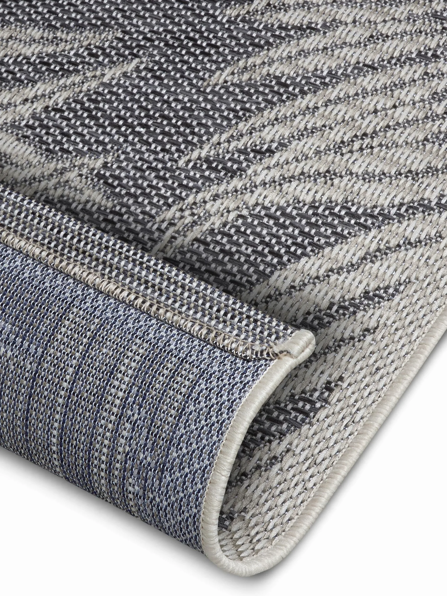 Hanse Home Paru Tapis d'extérieur résistant aux intempéries - Motif Palmiers Moderne - Design Floral - Imperméable et Robuste - Tissage Plat - pour Jardin, Balcon, terrasse, Salon - Gris crème, 155 x
