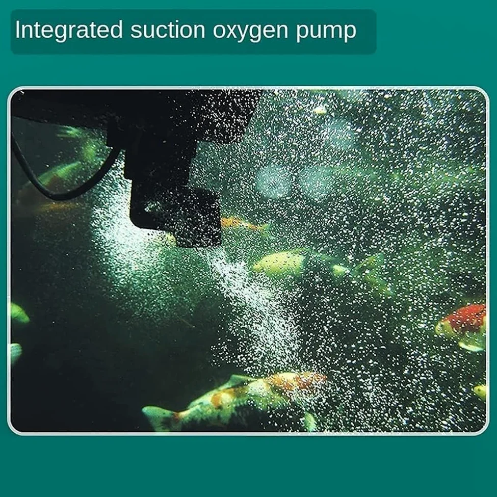 Écumoire flottante à ventouse pour bassin à poissons et piscine – Nettoyeur et clarificateur automatique de piscine, extracteur de surface et robot écumoire flottant pour étang