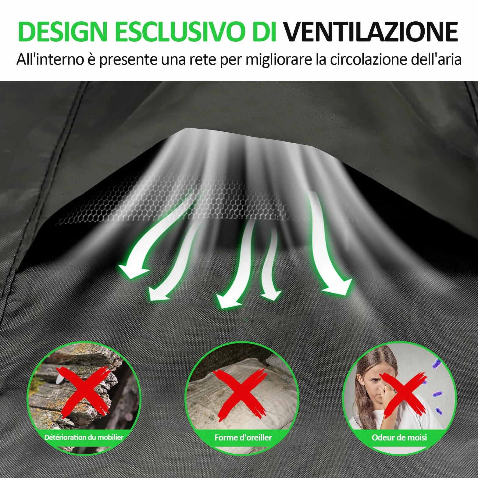 Housse Canapé Extérieur 600D Oxford Protection Anti-UV Banc Jardin 134x66x63/89cm