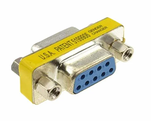 Convertisseur Adaptateur Série RS232 DB9 9 Broches Femelle vers Femelle