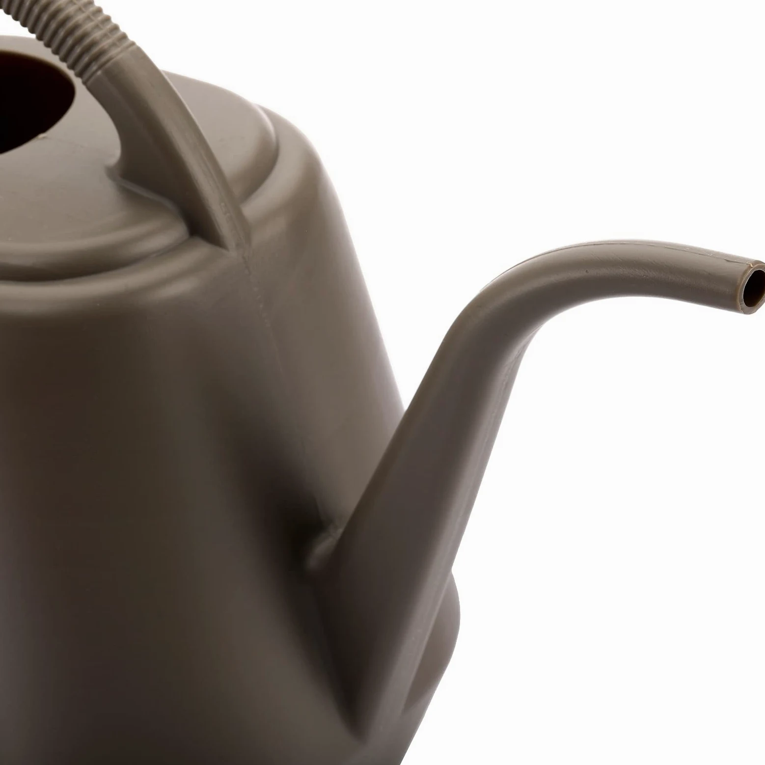 Fasmov Arrosoir en plastique de 3,8 l avec poignée confortable, arrosoir de jardin à long bec pour arroser les plantes, gris
