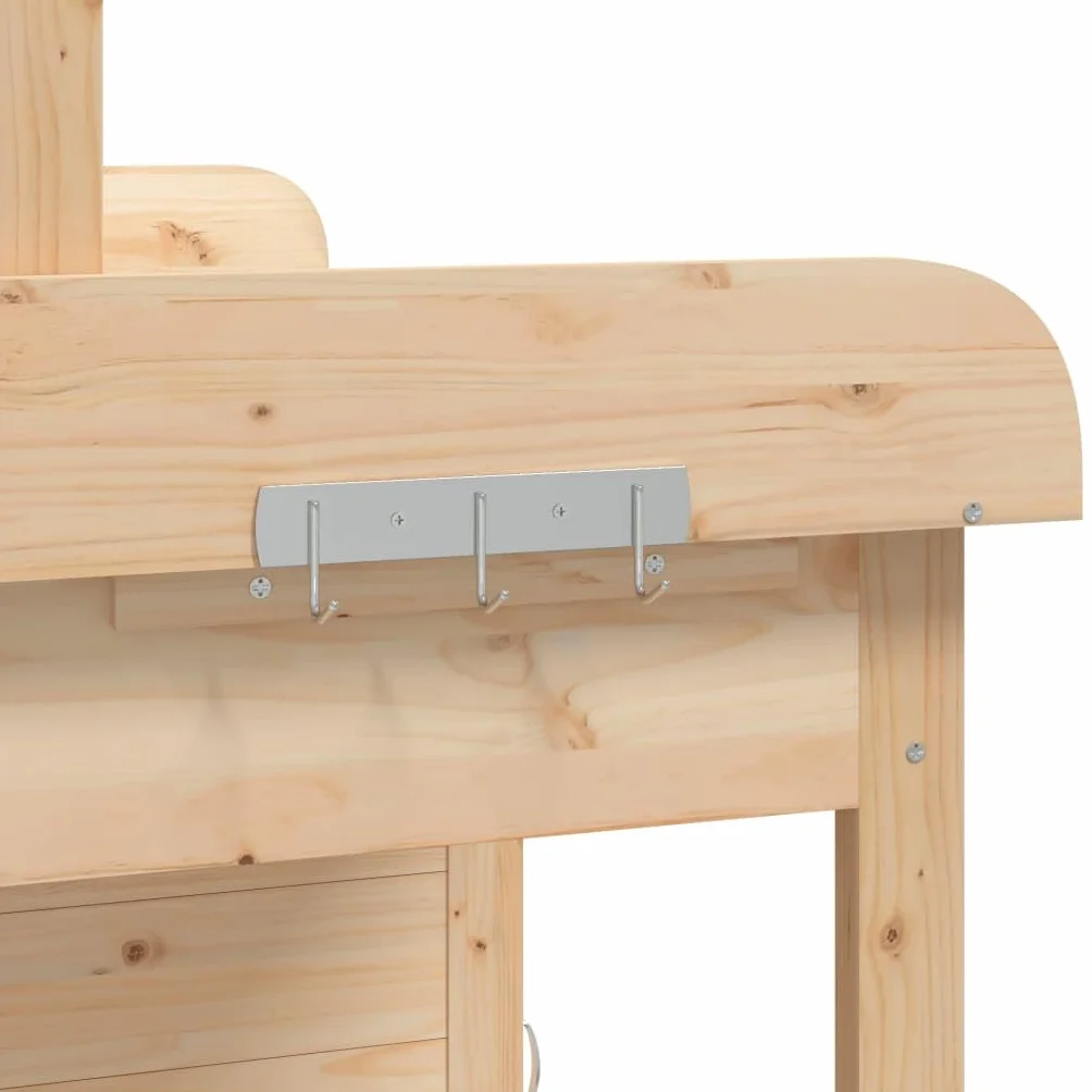 vidaXL Table de Rempotage avec Armoire Établi Jardin Bois Massif Sapin
