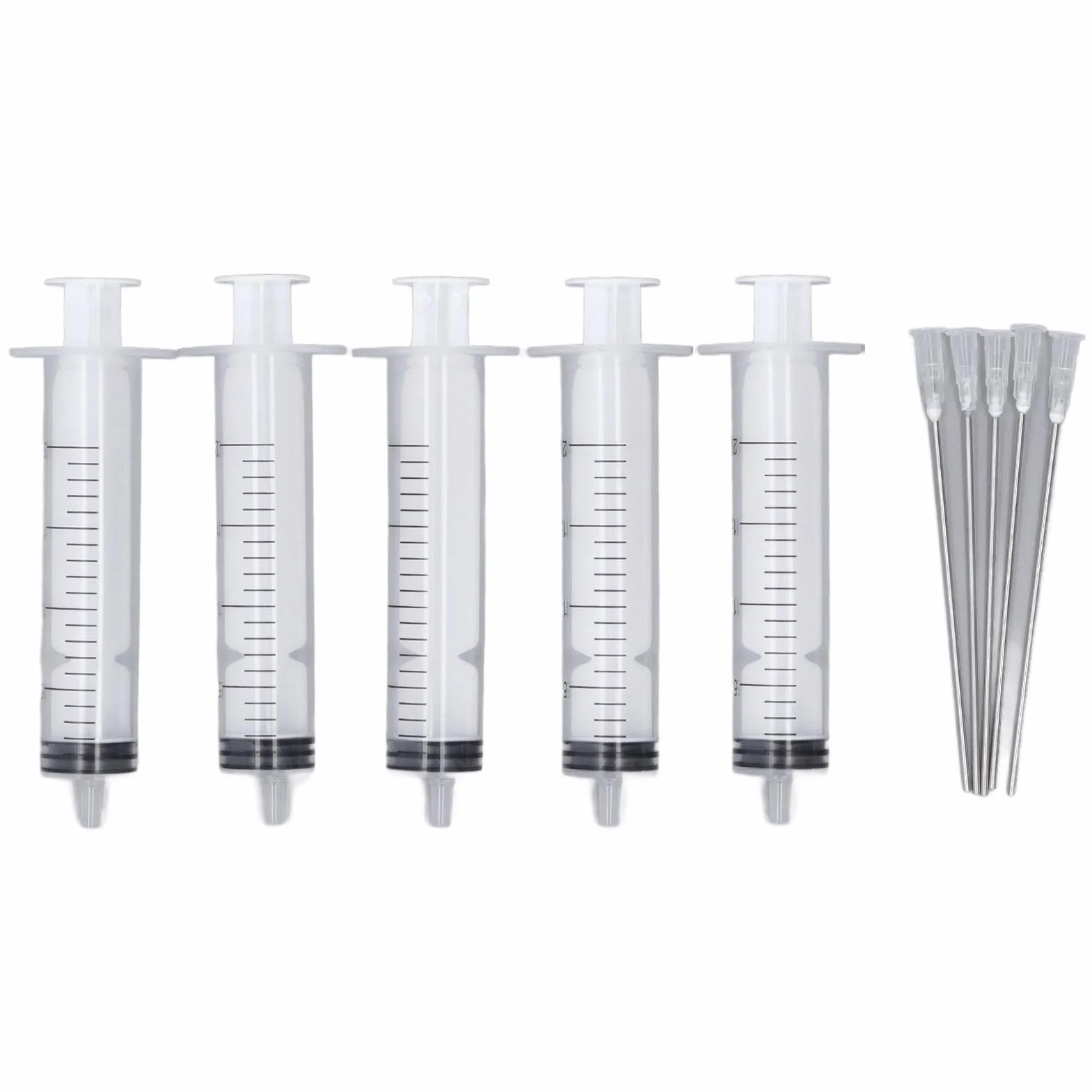 Vikye Imprimantes D'injection D'encre Seringue 20 Ml avec Aiguille Plate 10 Cm pour PP et Acier Inoxydable