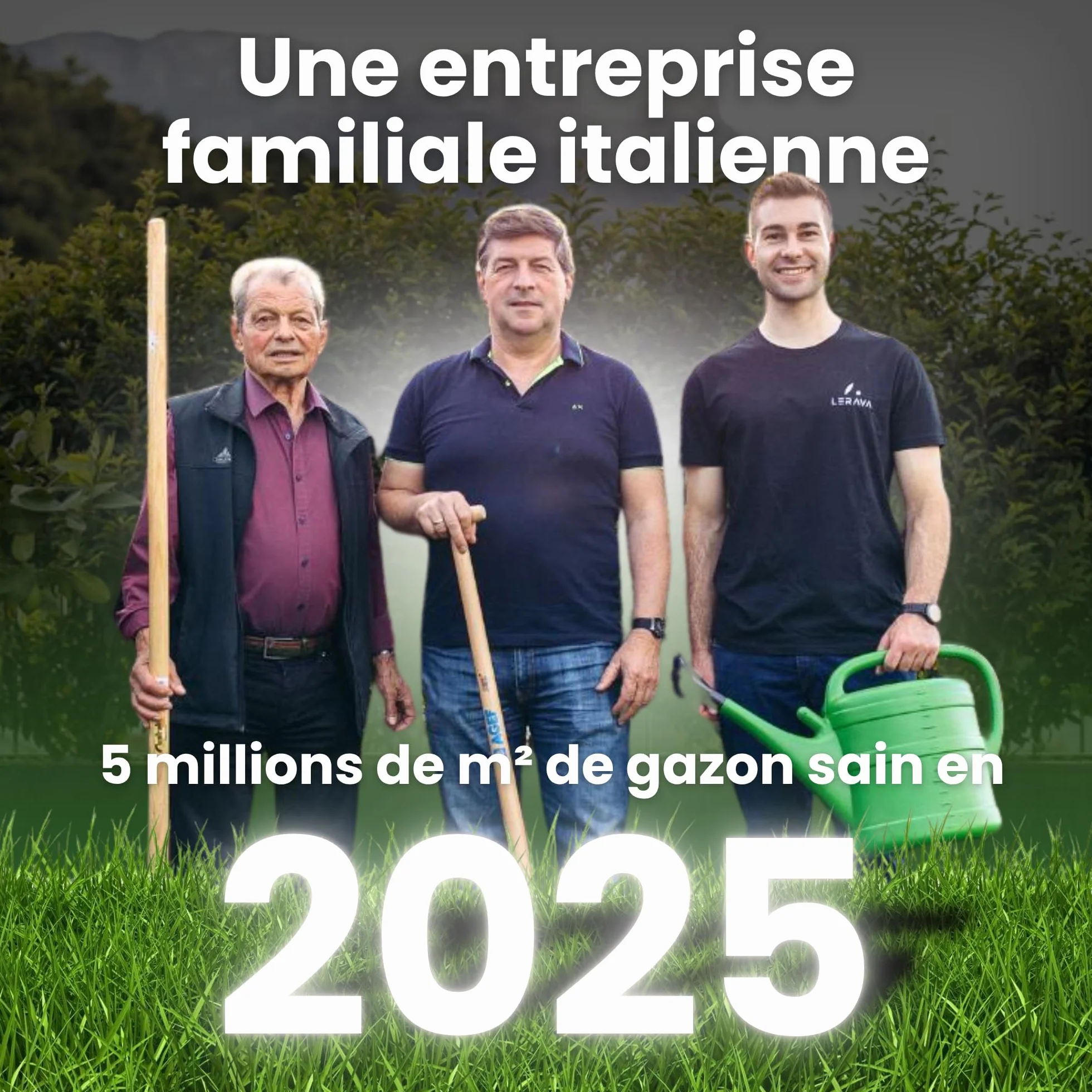 LERAVA Turbo gazon à semer pousse rapide 10m² pelouse ombre zones fraîches 98% pureté rustique vert vif semence résistante