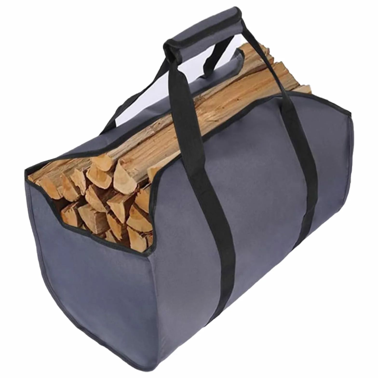 Sac de transport pour bois de chauffage Oxford indéchirable imperméable grand panier à bois pour cheminée extérieur