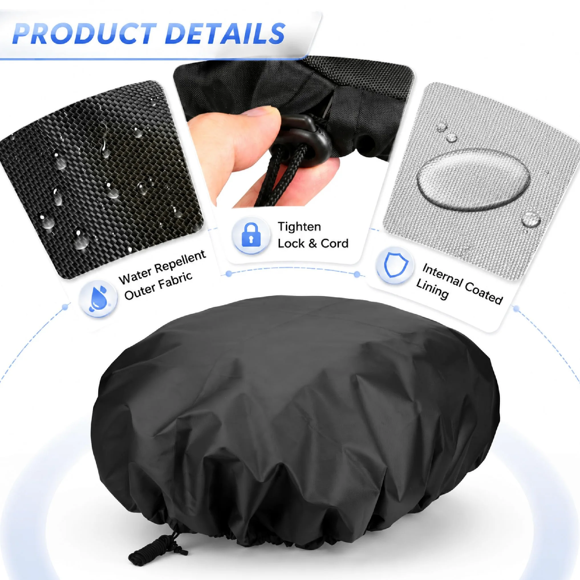 Abris Robot Tondeuse pour LawnMaster OcuMow MX, 600D Housse Imperméable Oxford avec Cordon Coupe-Vent Anti-UV Extérieur