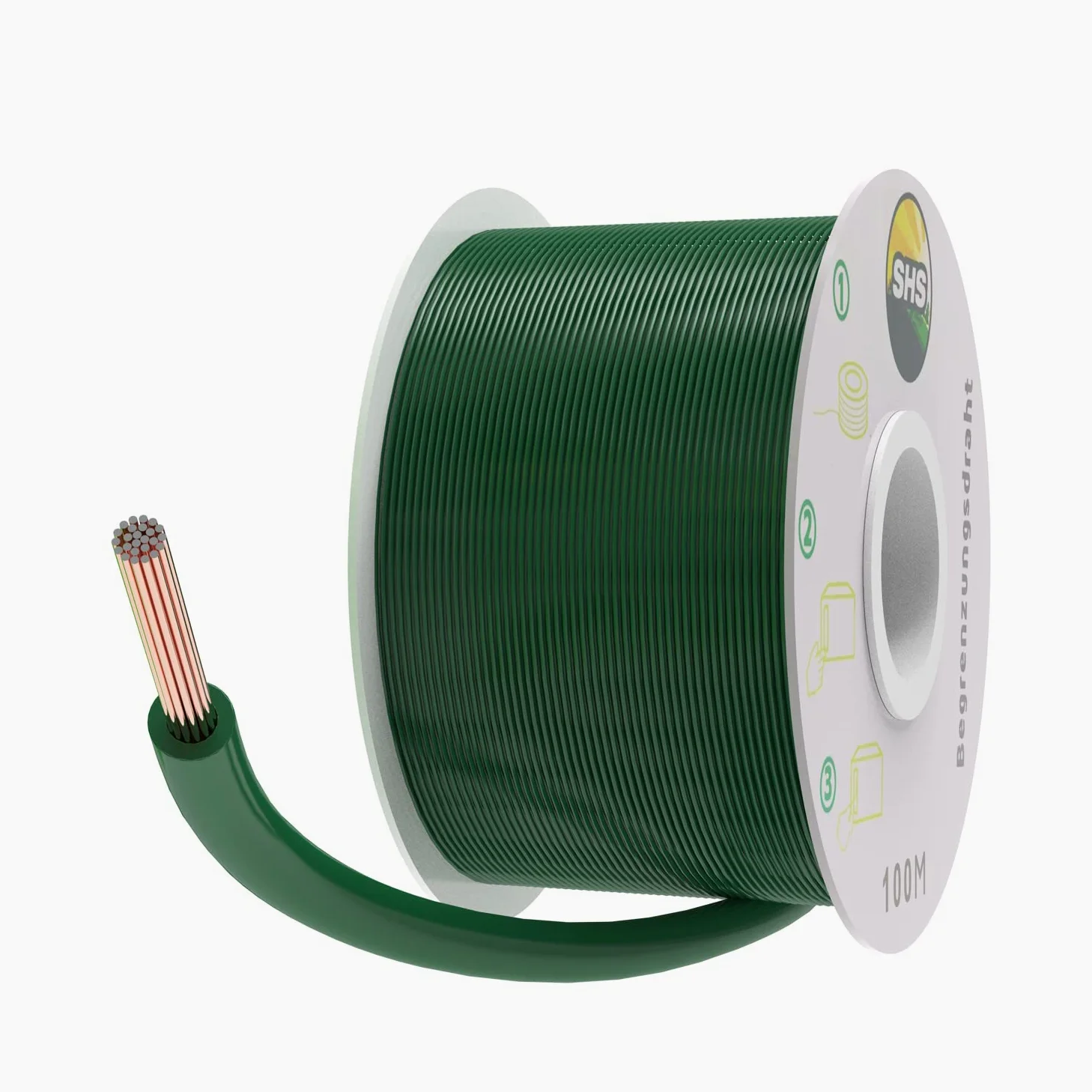 Câble de délimitation de 100 m + 30 lames pour robot tondeuse à gazon, kit d'accessoires, fil de délimitation pour câble de recherche, compatible avec Worx Landroid