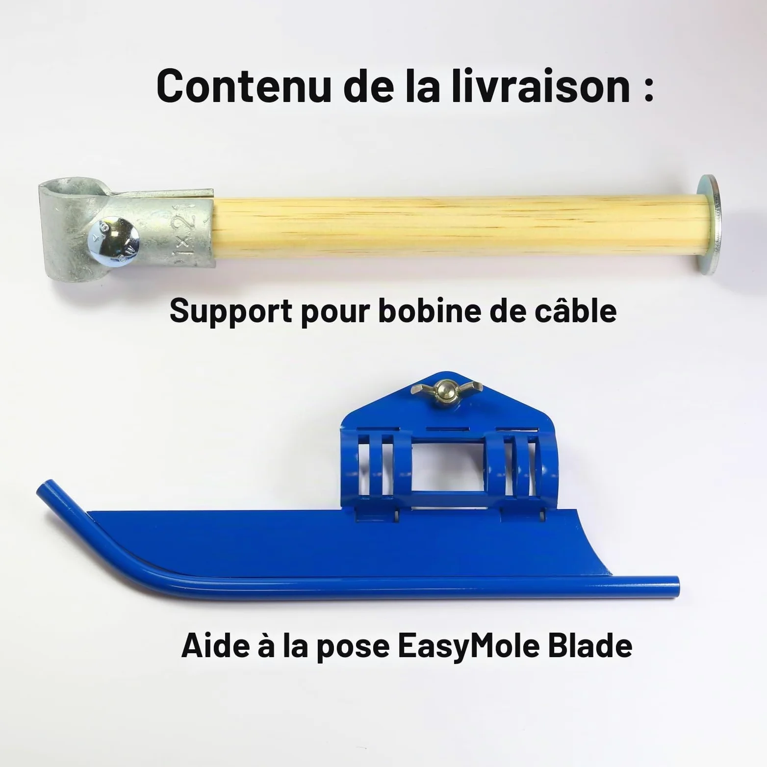 Easymole Blade aide pour câbles de limitation – Installation facile du fil de délimitation pour robot tondeuse