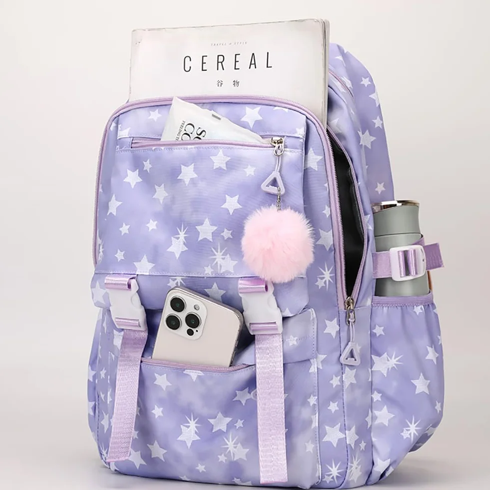 K-POP Sac à Dos pour Filles 15,6 Pouces Ordinateur Portable Décontracté