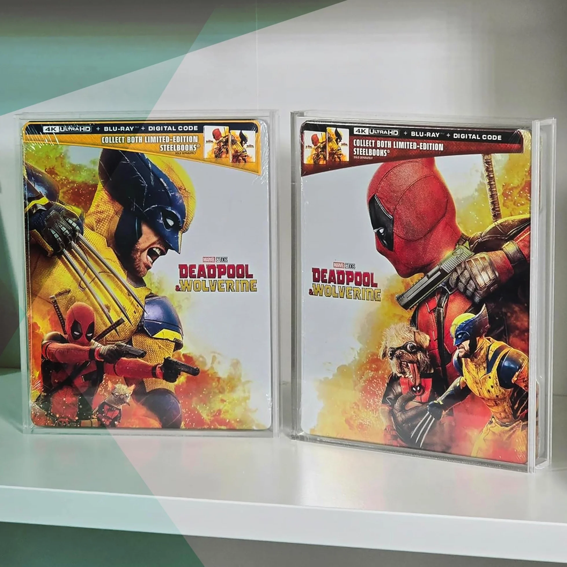 Lot de 2 boîtiers de Protection en Acrylique pour Steelbook Blu-Ray 4K UHD