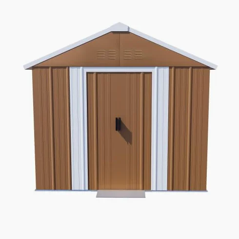 Abri de jardin en acier 184 x 110 cm - Abri de jardin en métal résistant aux intempéries avec fenêtres, double porte coulissante verrouillable et ventilation - Abri à outils pour outils de jardin