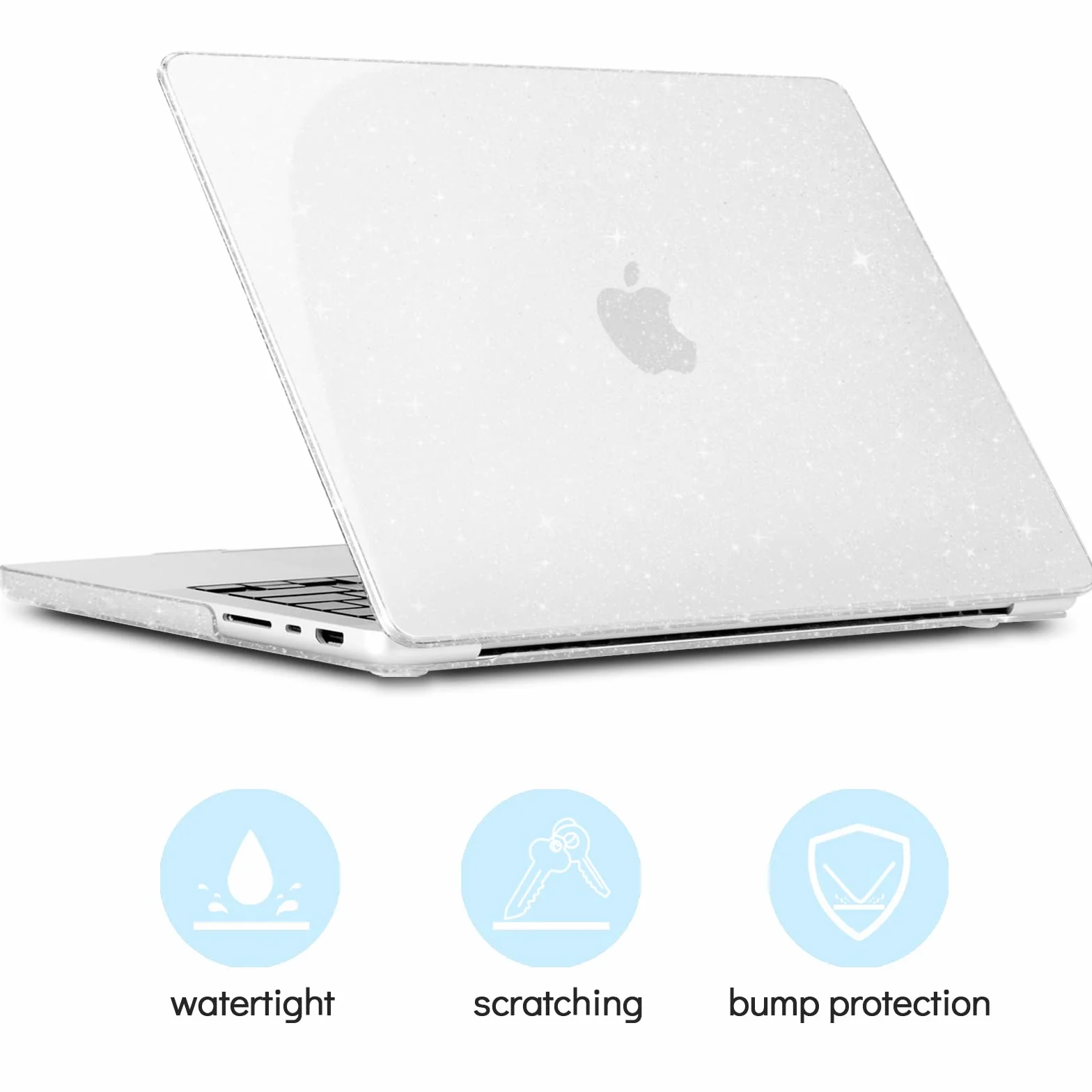 TECOOL Coque MacBook Pro 14 Pouces M5 M4 M3 M2 M1 Pro Max 2021-2026 Protection Rigide en Plastique Transparente