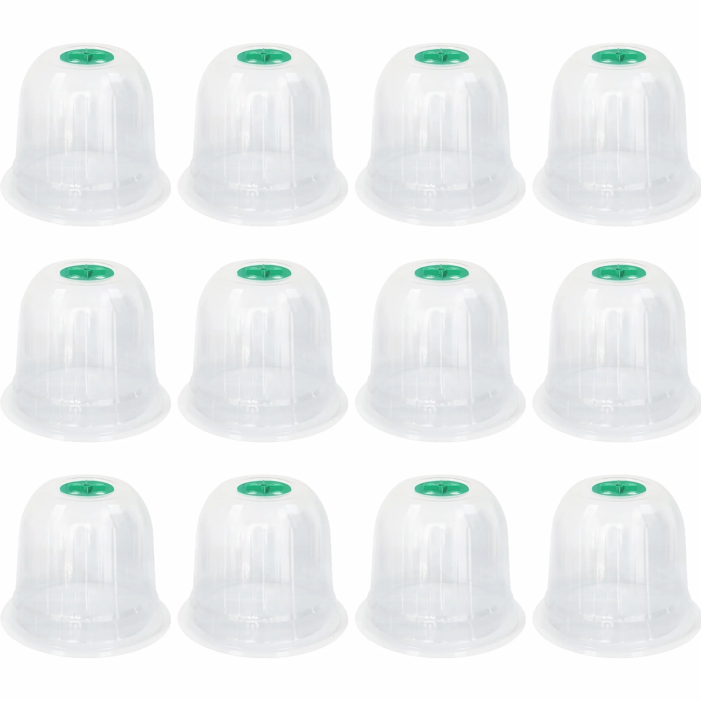 Cloche de Potager 12 pièces PVC réutilisable avec évent réglable Transparente