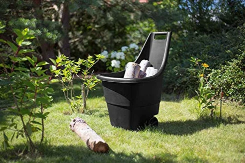KETER Chariot de Jardin Easy Go Breeze - 50 L - Noir