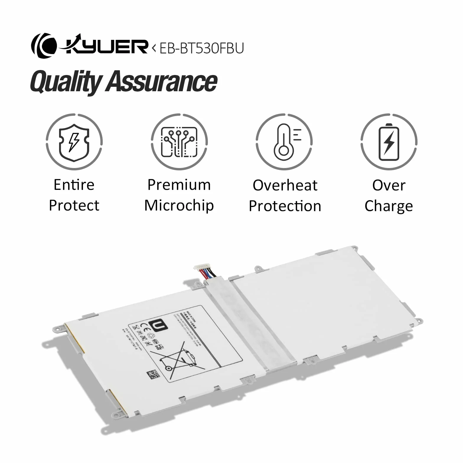 EB-BT530FBU Batterie Samsung Galaxy Tab 4 10.1 SM-T530 SM-T531 SM-T535 SM-T537 SM-T532 SM-T533 T536 T530NU T537A T537V T537R4 3G 4G/LTE WiFi