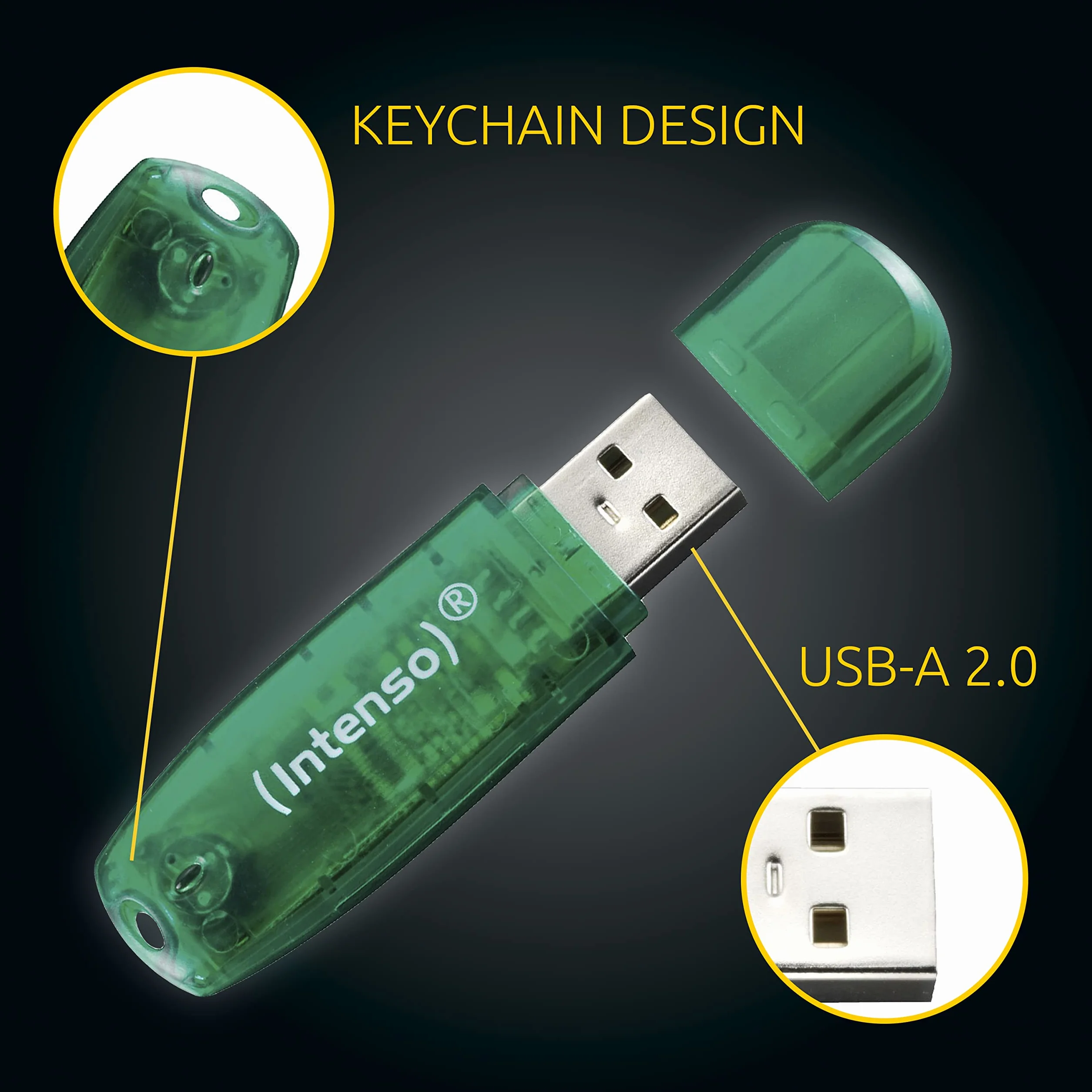 Intenso Rainbow Clé USB 2.0 8 Go Vert