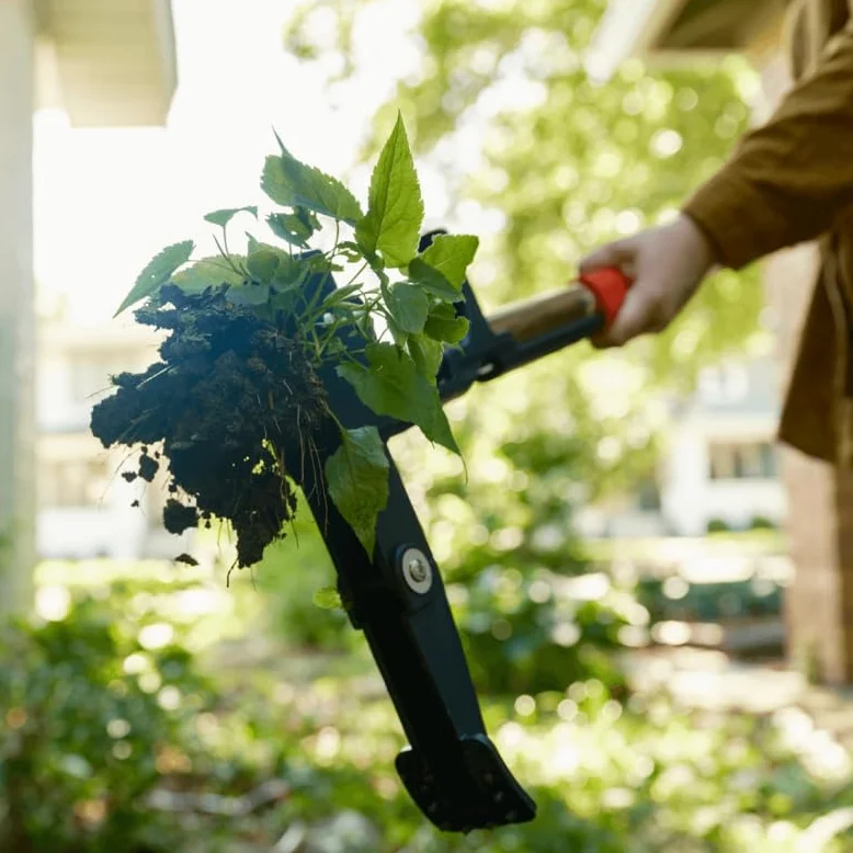 Venteo - Désherbeur lame en V + Extracteur de mauvaises herbes - ROOTSLAYER - Outils de Jardin multifonction - Facile d'utilisation - Acier de carbone