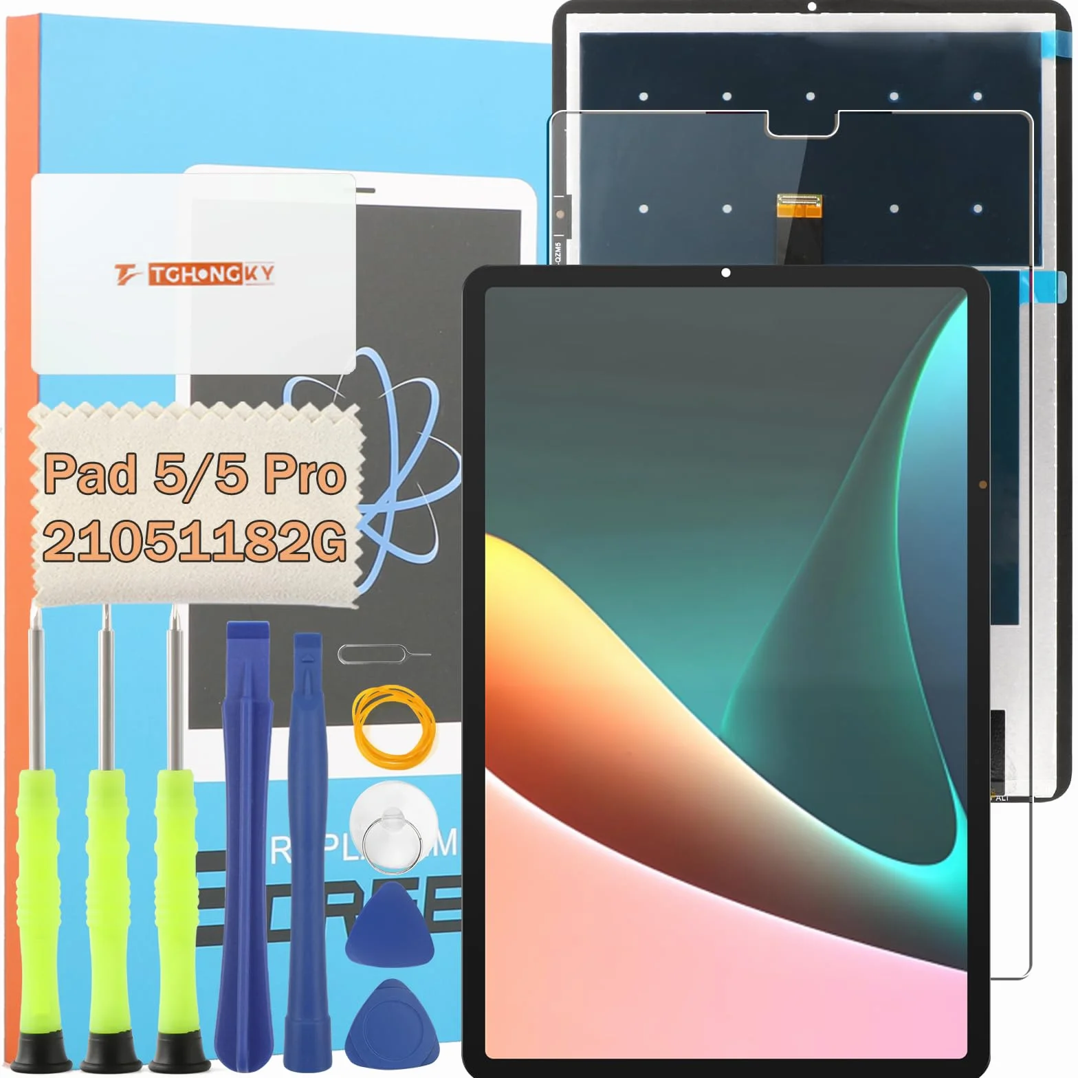 Écran LCD Tactile Xiaomi Pad 5/5 Pro 11.0" Assemblé Digitizer avec Outils de Réparation Noir