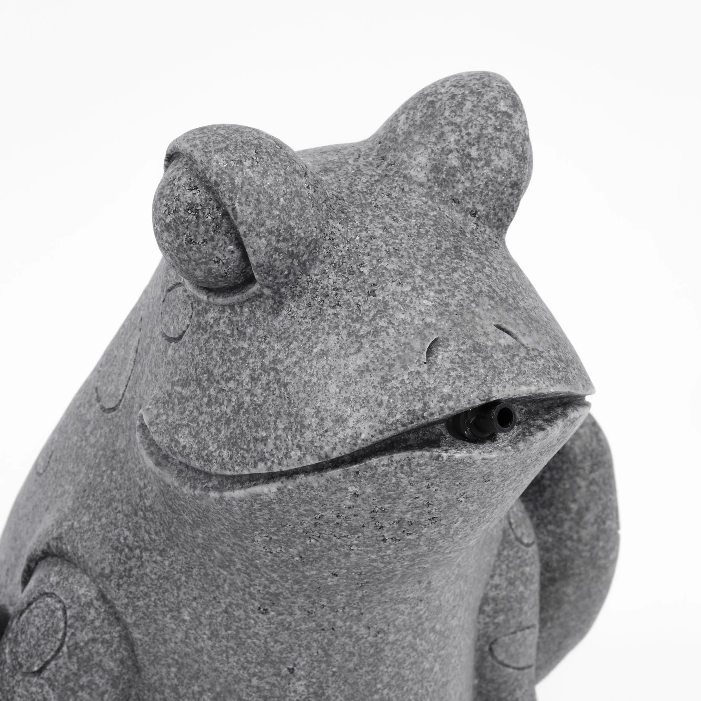 Esotec Kit gargouille solaire grenouille assise pompe solaire statue de jardin fontaine extérieure hauteur 30 cm