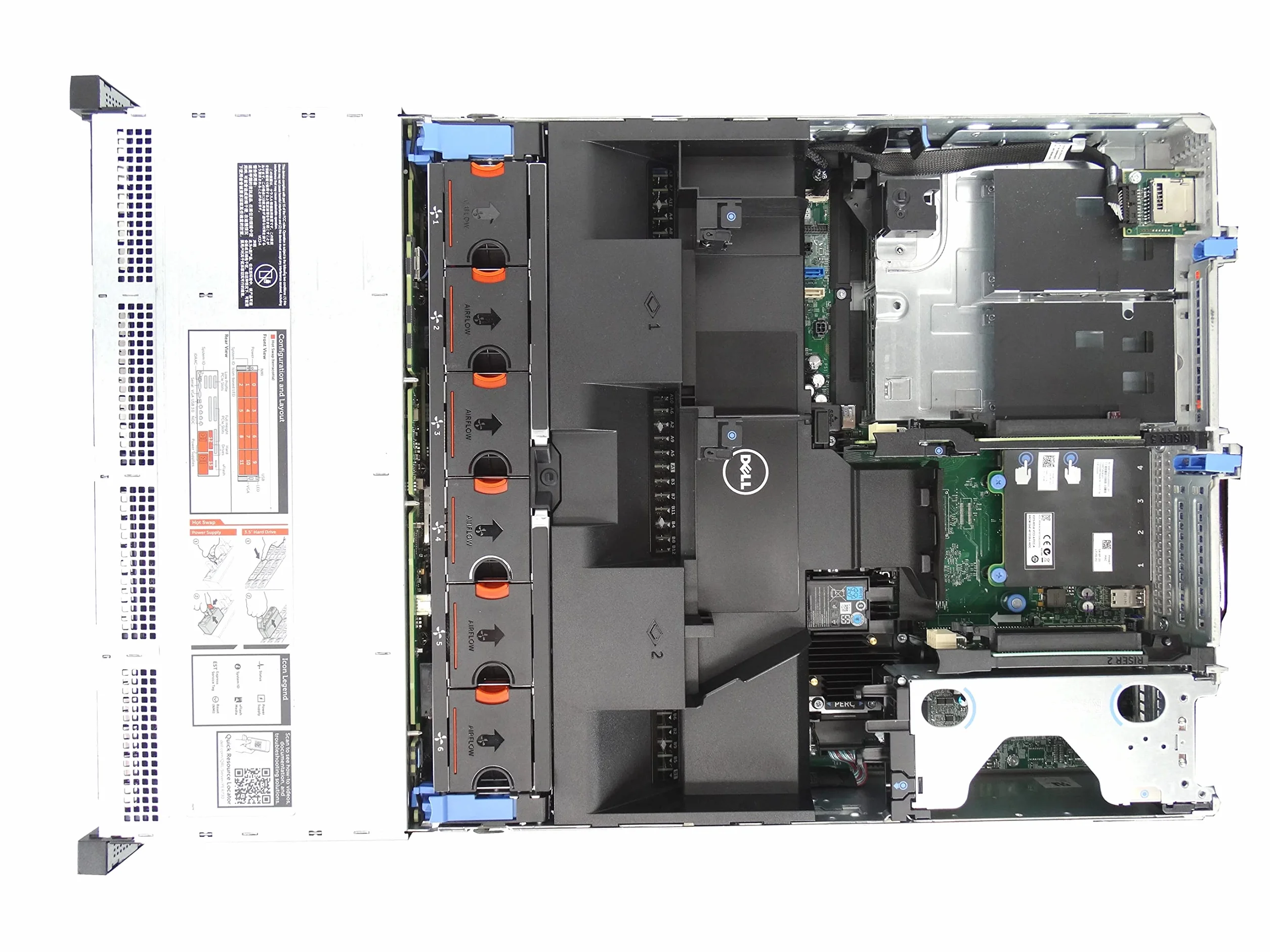 Serveur PowerEdge R730XD 12xLFF 2x12 cœurs E5-2680 V3 128 Go DDR4 ECC REG HDD 2x3 To SAS 3,5" H330 Raid Ctrl RACK 2U iDRAC 8 2xPSU reconditionné certifié