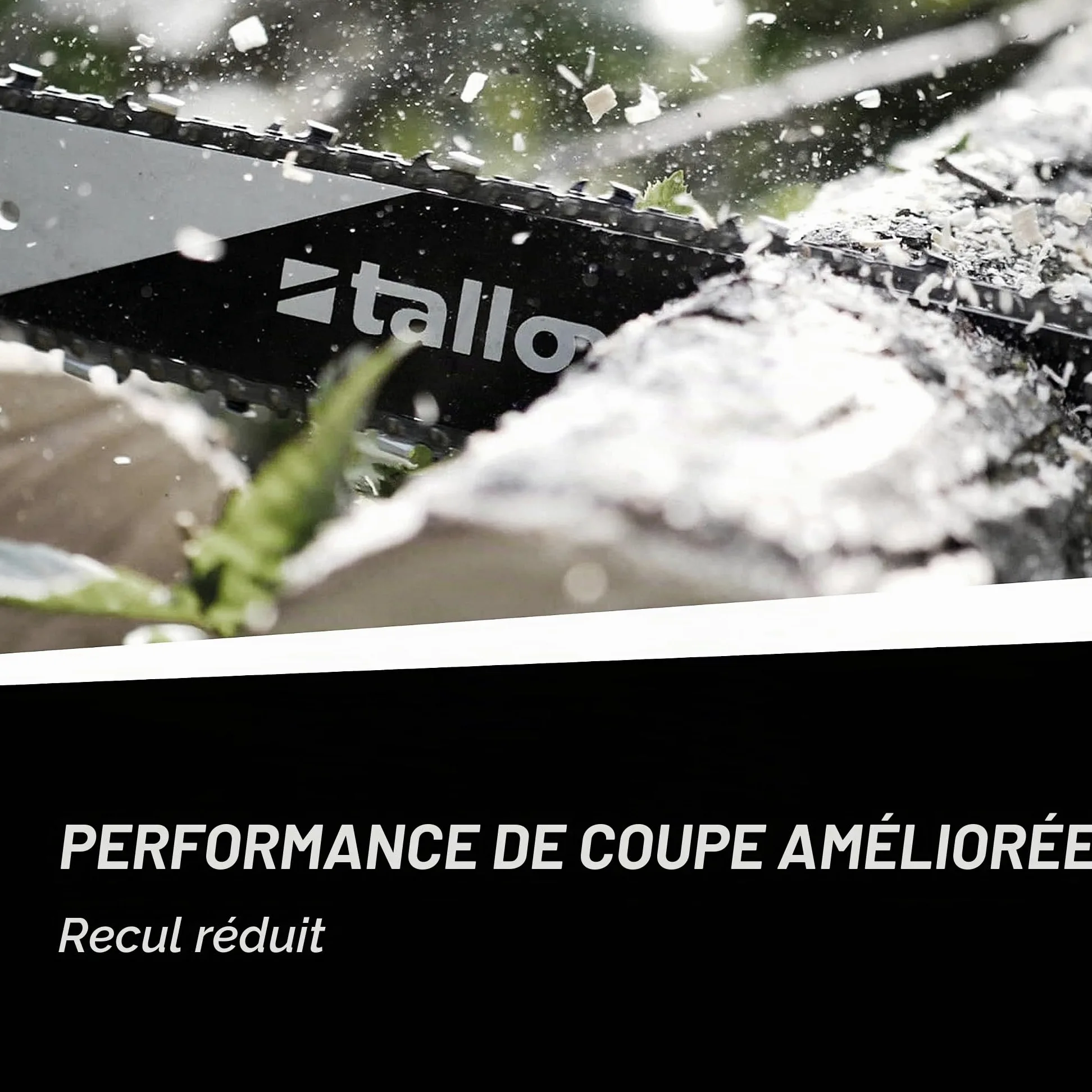 3 tallox Chaînes de tronçonneuses à gouges carrées 3/8" 1,6 mm 66 maillons longueur de guide-chaîne 45 cm compatible avec Stihl