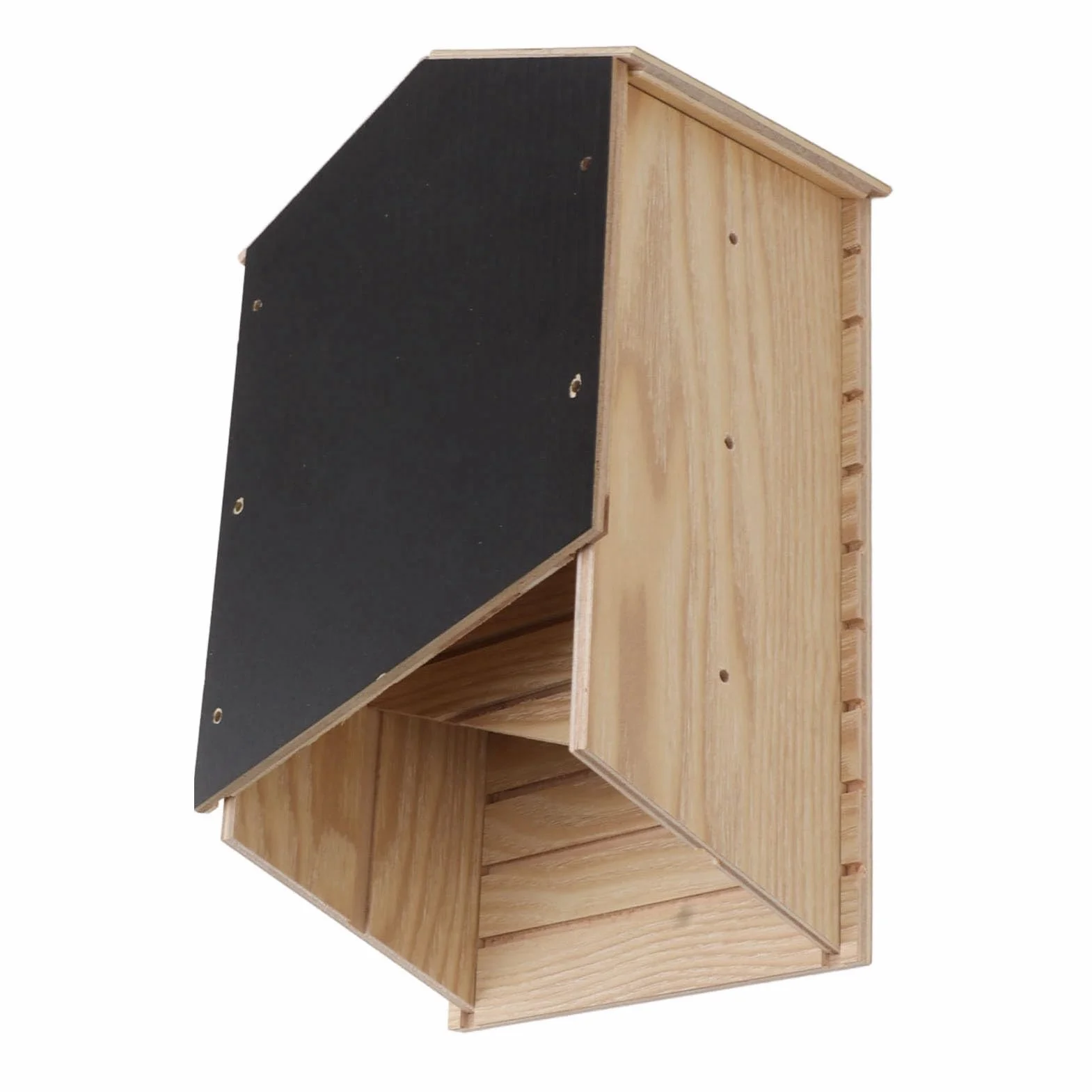 Bewinner Maison de Chauve-Souris Bois Composite Double Chambre Résistant aux Intempéries Étanche Intérieur Extérieur