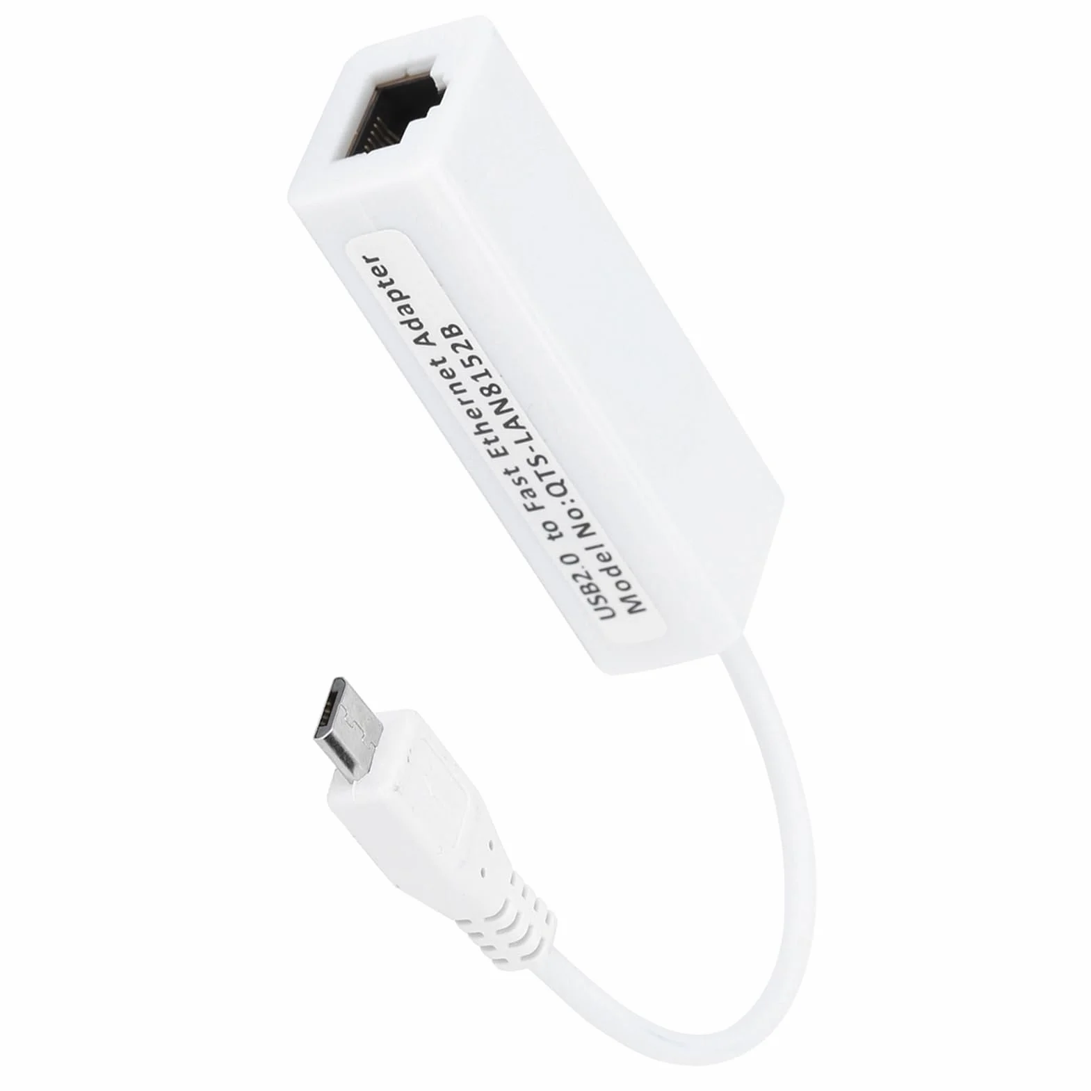 Adaptateur Ethernet Micro USB vers RJ45 Haute Vitesse 10 100 Mbps pour Réseau MacOS