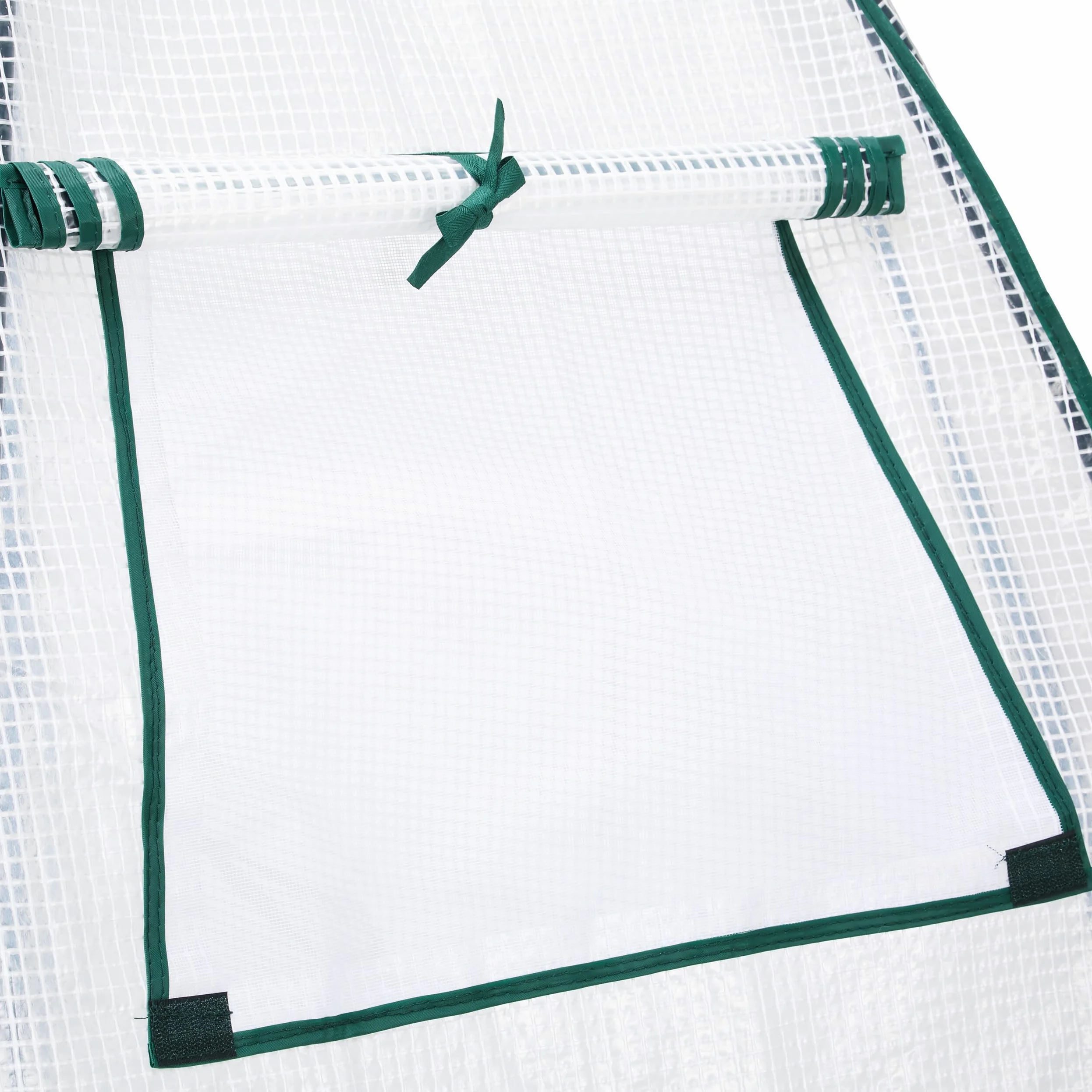 Relaxdays Serre d'hivernage, HLP : 185x180x160 cm, Protection hivernale pour Plantes, avec Porte et fenêtre, Transparent
