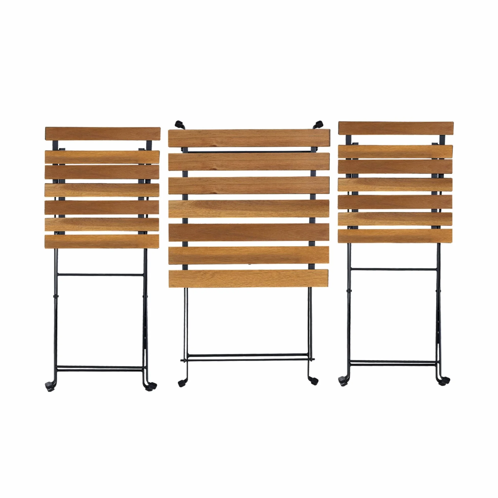 Alice's Garden Table de bistrot pliante bois d'acacia et métal 55 x 54 cm