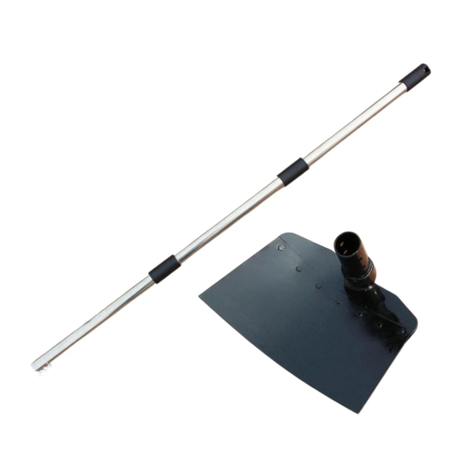 Houe de Jardin Houe de Jardin Acier Inoxydable Manche Télescopique Désherbeur Outil de Jardinage Creuser Aérer Ameublir Convient pour Entretien du Jar, 25cmx16cm