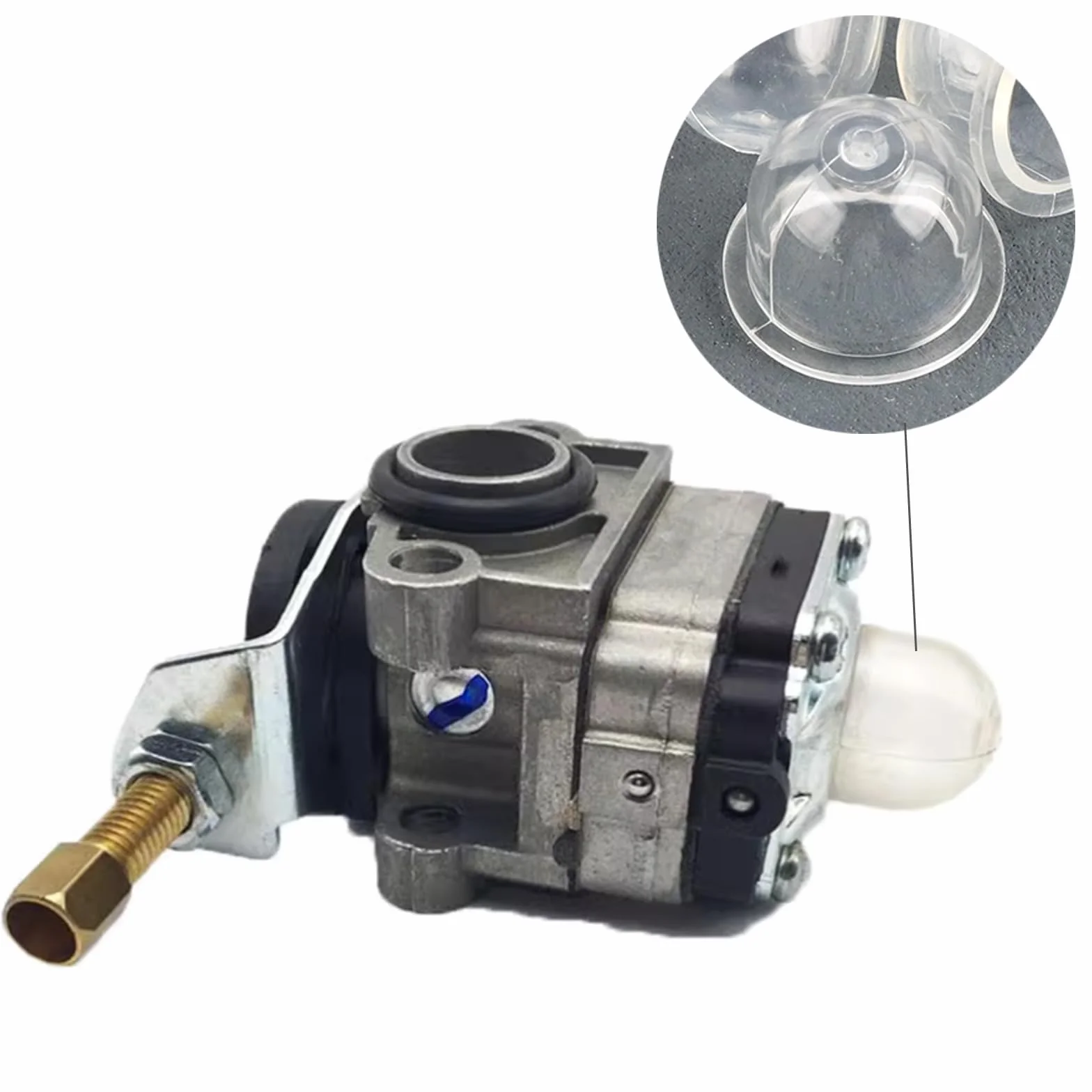 Pompe à essence débroussailleuse 19 mm 22 mm Primer Bulb Pump Blanc Transparent Carburateur Caterll 12 pièces