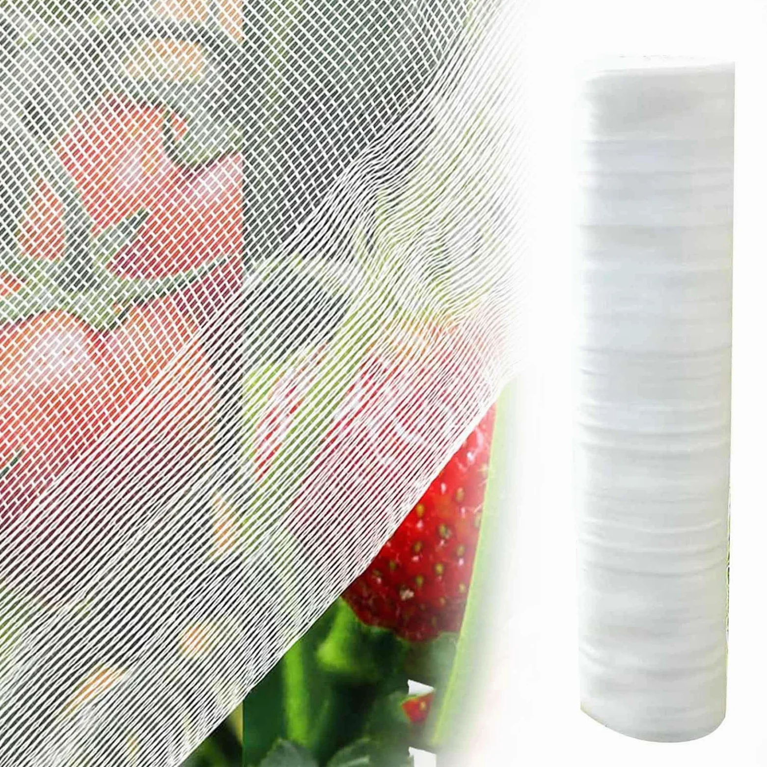 Filet Anti Insecte Filet De Jardin Filet Anti-Insectes Potager, Maille Fine Protection Contre Les Insectes Et Oiseaux, Filet Jardinage pour Plantes, Fleurs, Fruits Et Légumes(100 mesh,1.5m*100m)