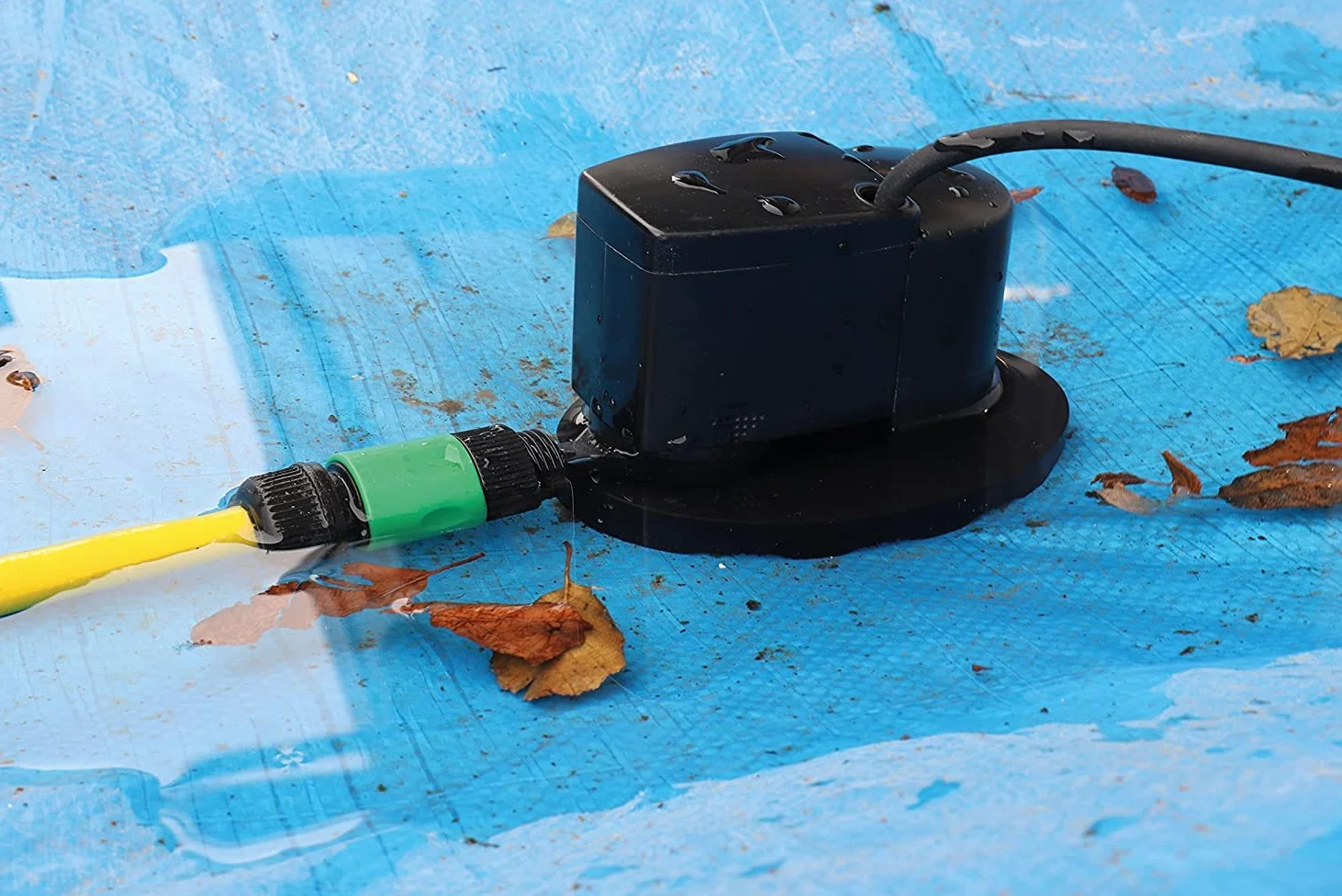 T.I.P. CoverOne 1500 AUT Pompe à Bâche de Piscine Automatique, 1300 l/h | Pompe vide-bâche avec interrupteur à flotteur et protection marche à sec, idéale pour l'aspiration à plat des bassins