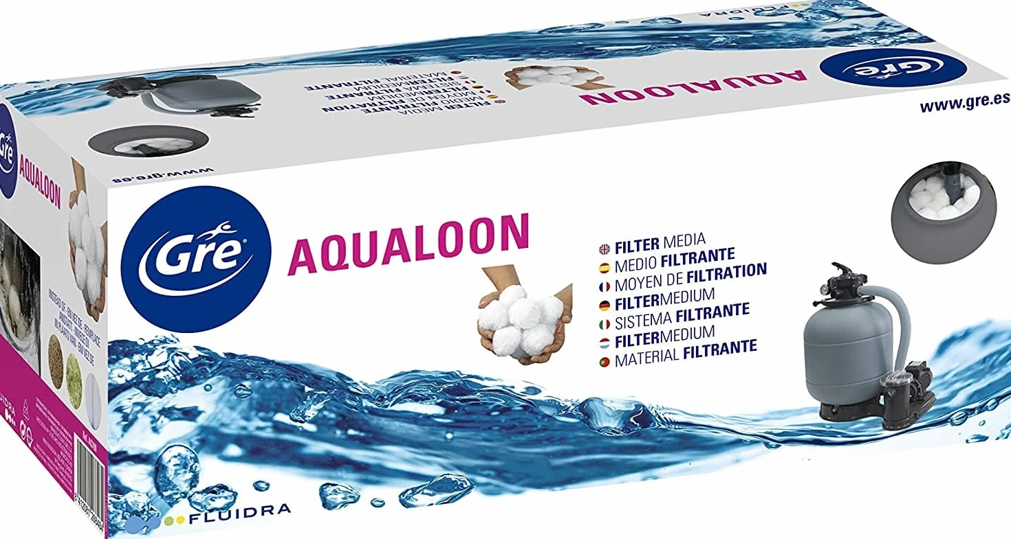 Aqualoon AQ700B Média Filtrant Polyéthylène Lavable Réutilisable 700g