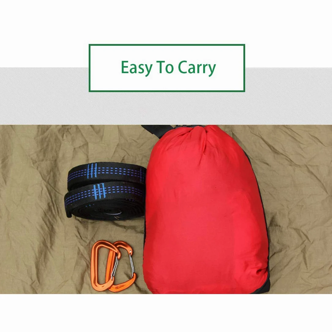 Hamac Ultra-Léger Respirant Portable en Nylon pour 1-2 Personnes Camping Randonée Voyage Jardin