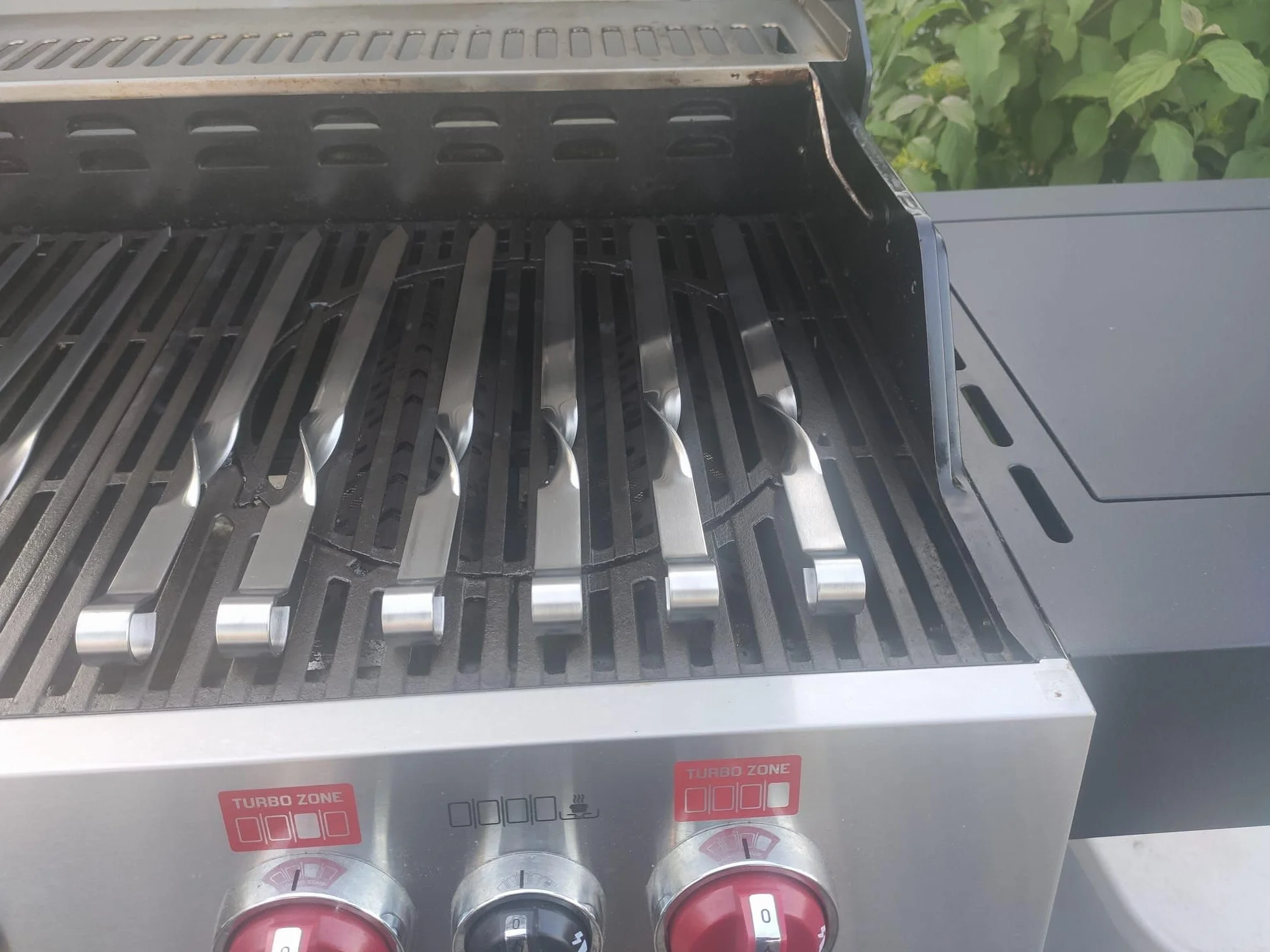 Brochettes à kébab Adana en acier inoxydable 40 cm 2 mm épaisseur 2 cm large - Idéal barbecue gaz