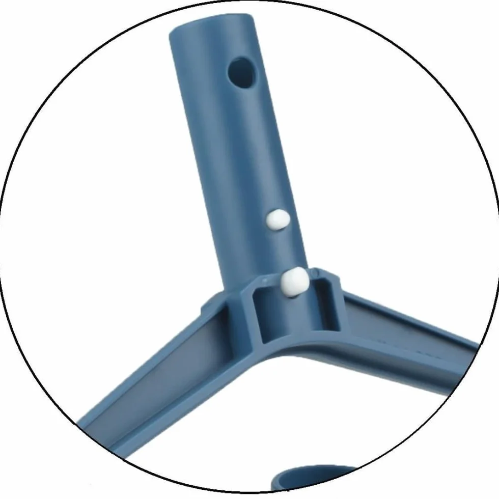 Blue Line Épuisette de Fond Raclette pour Piscine Filet Résistant Nettoyage Débris Feuilles Bleu Taille Standard