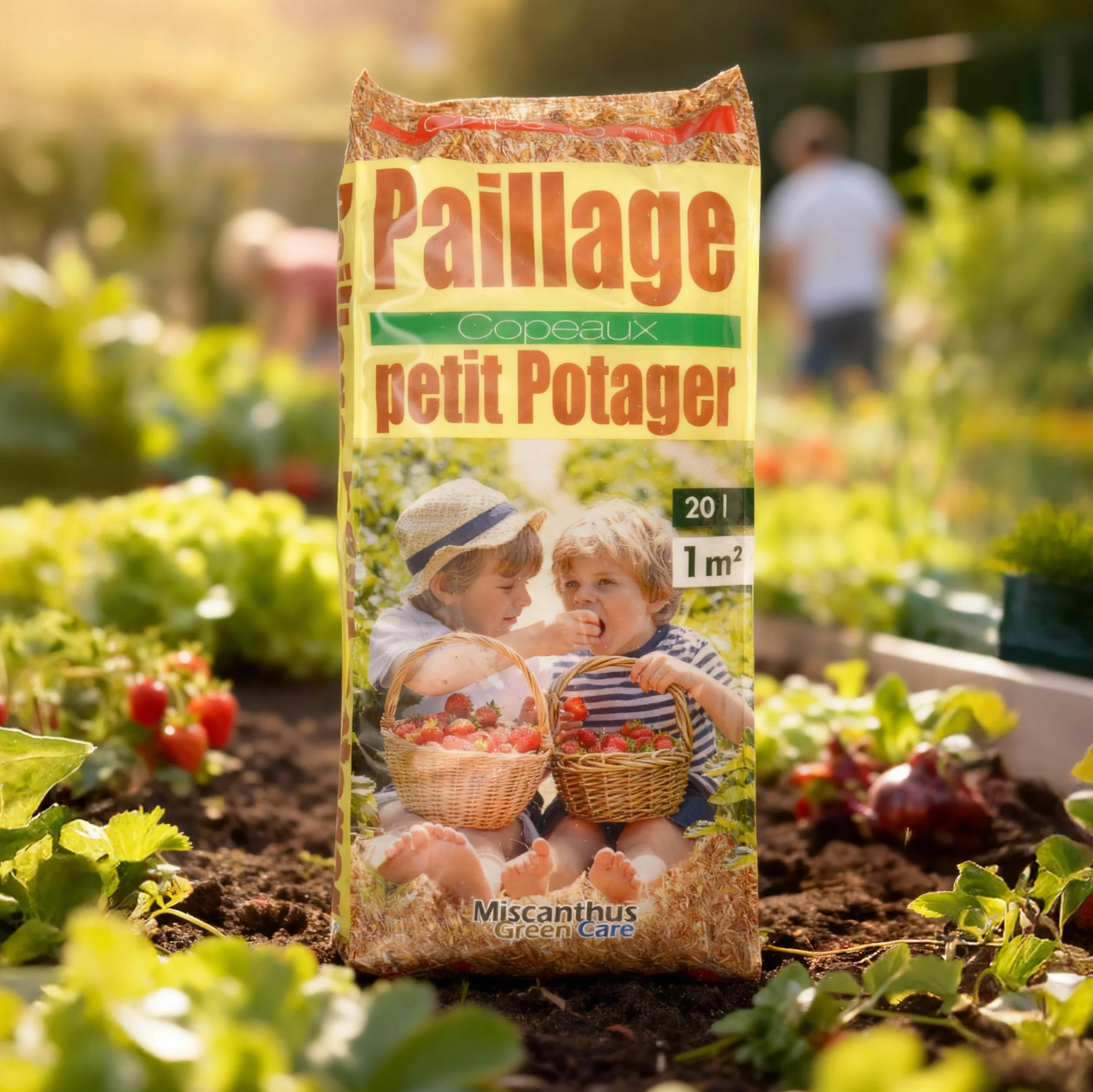 Paillage Petit Potager® Copeaux de Roseau 20L Paillis Naturel Anti-limaces 2 Sacs