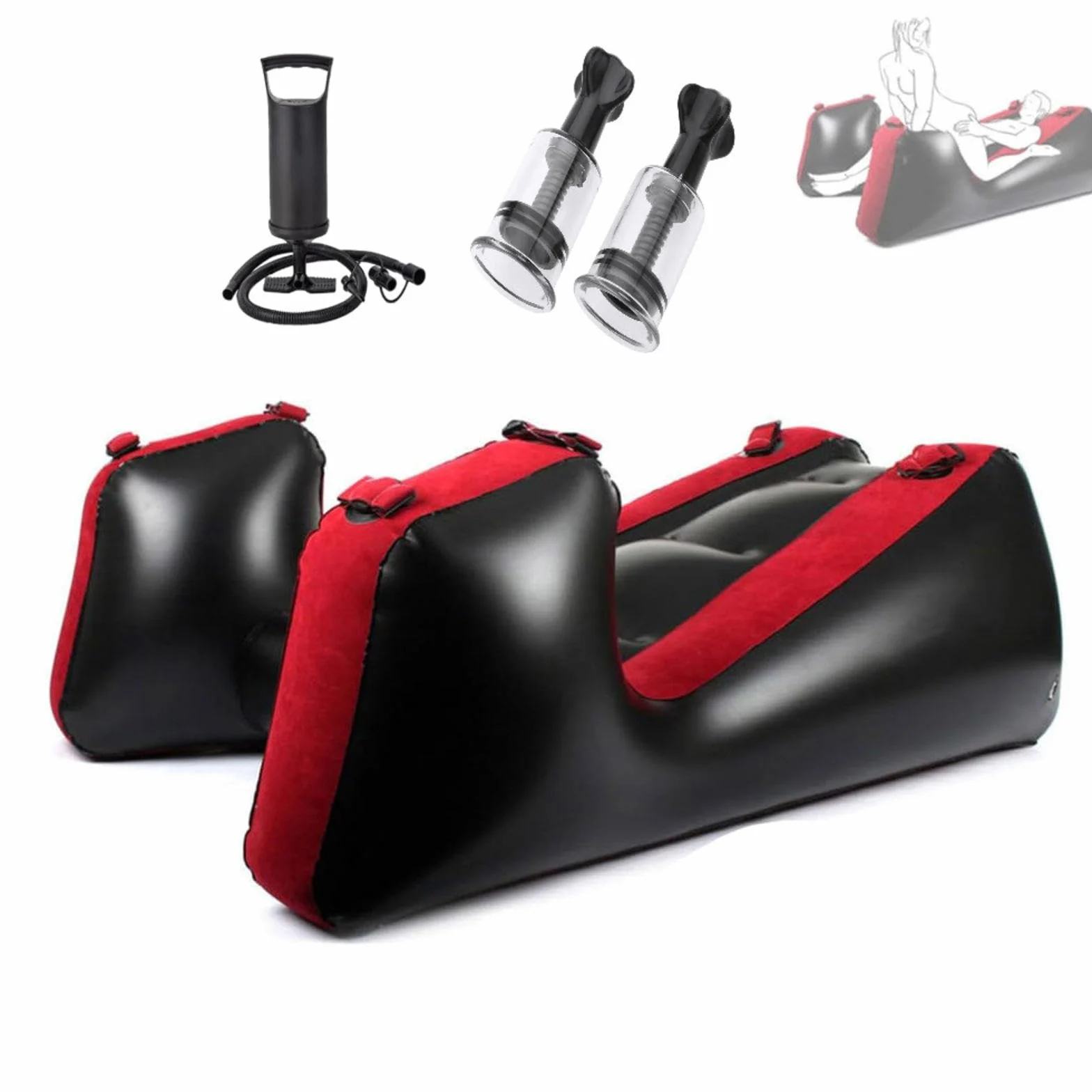 Canapé Gonflable Fauteuil inclinable, utilisable en Position Assise ou allongée