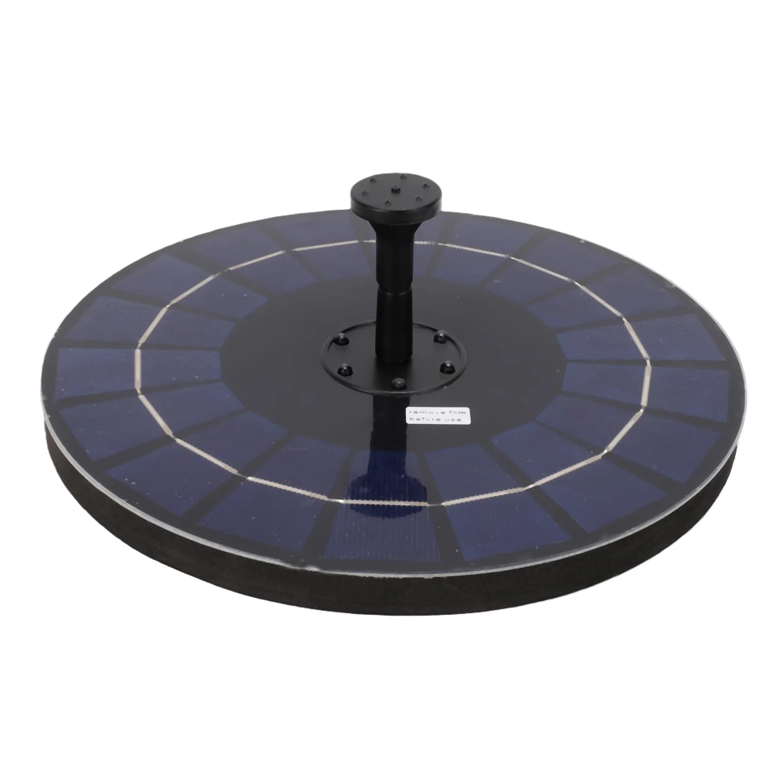GLOGLOW Fontaine Solaire de Bain d'oiseaux avec Lumières LED RGB, Pompe Flottante avec Panneau en Verre 6W 9V, 7 Buses de Pulvérisation, Batterie 1500mAh pour Jardin, étang et Piscine (6W Diamètre