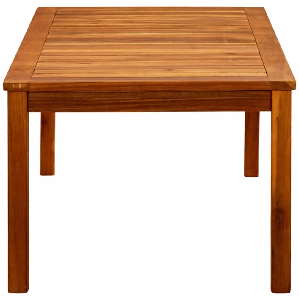 vidaXL Table Basse de Jardin en Bois d'Acacia Solide 110x60x45 cm