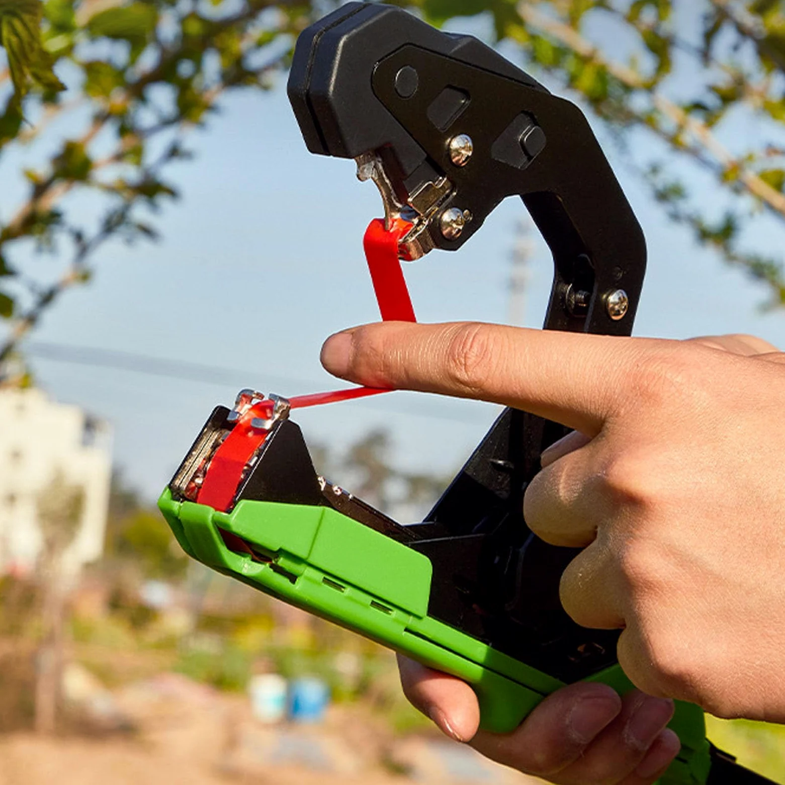 Ruban d'Attache Plantes Léger Machine à Attacher pour Tomate Concombre Raisin et Plantes de Vigne