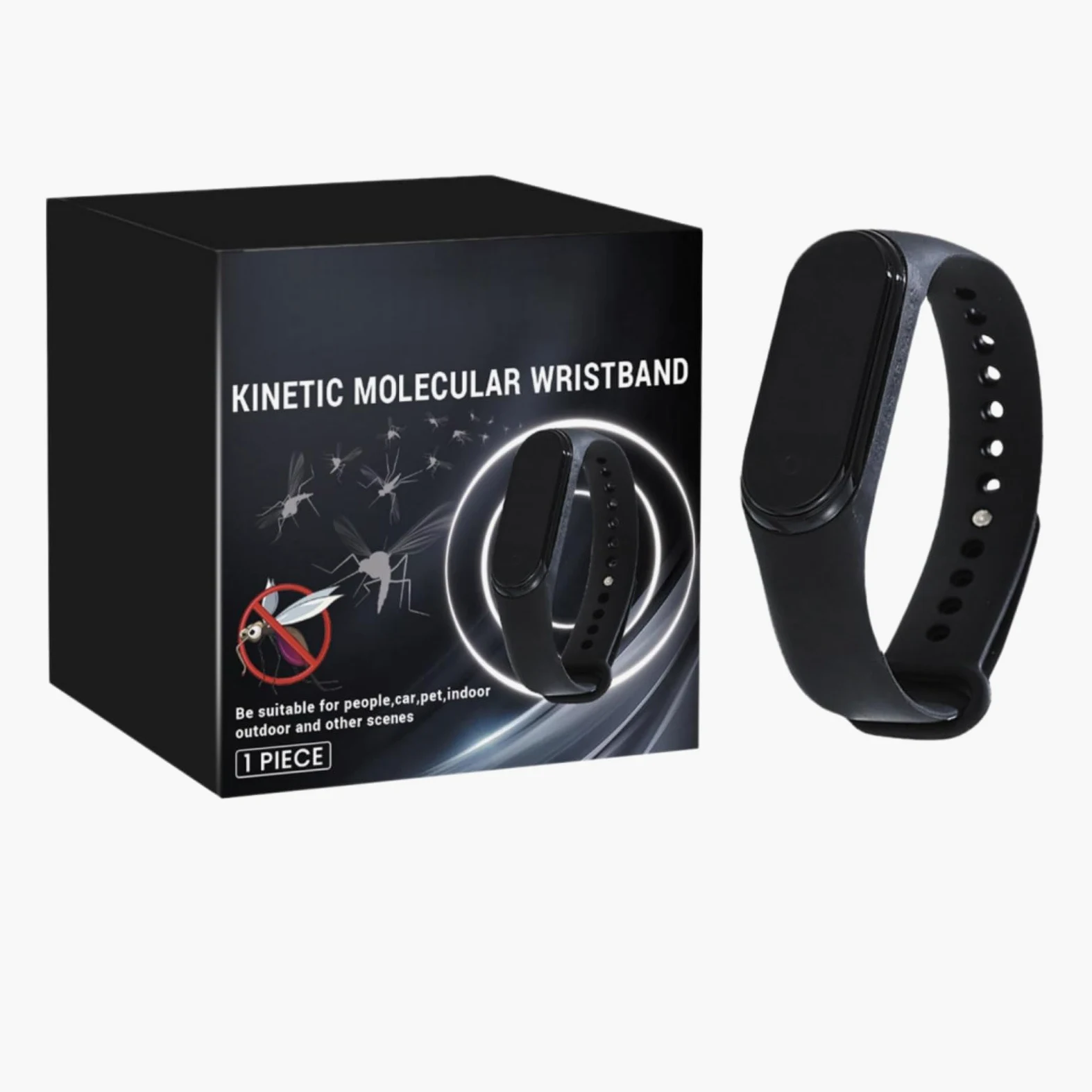 anti moustique, bracelet anti moustique, bracelet répulsif ultrasonique, montre bracelet électronique, intérieur et extérieur, noir, adultes et enfants